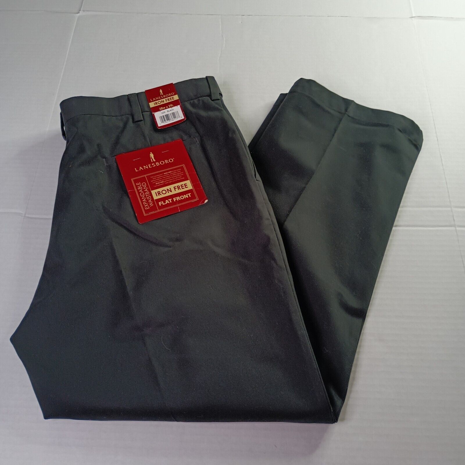 Other Lanesboro Khaki Pants Men's 38x29 Black Iron Free Expandable Size US 38 / EU 54 - 1 Thumbnail