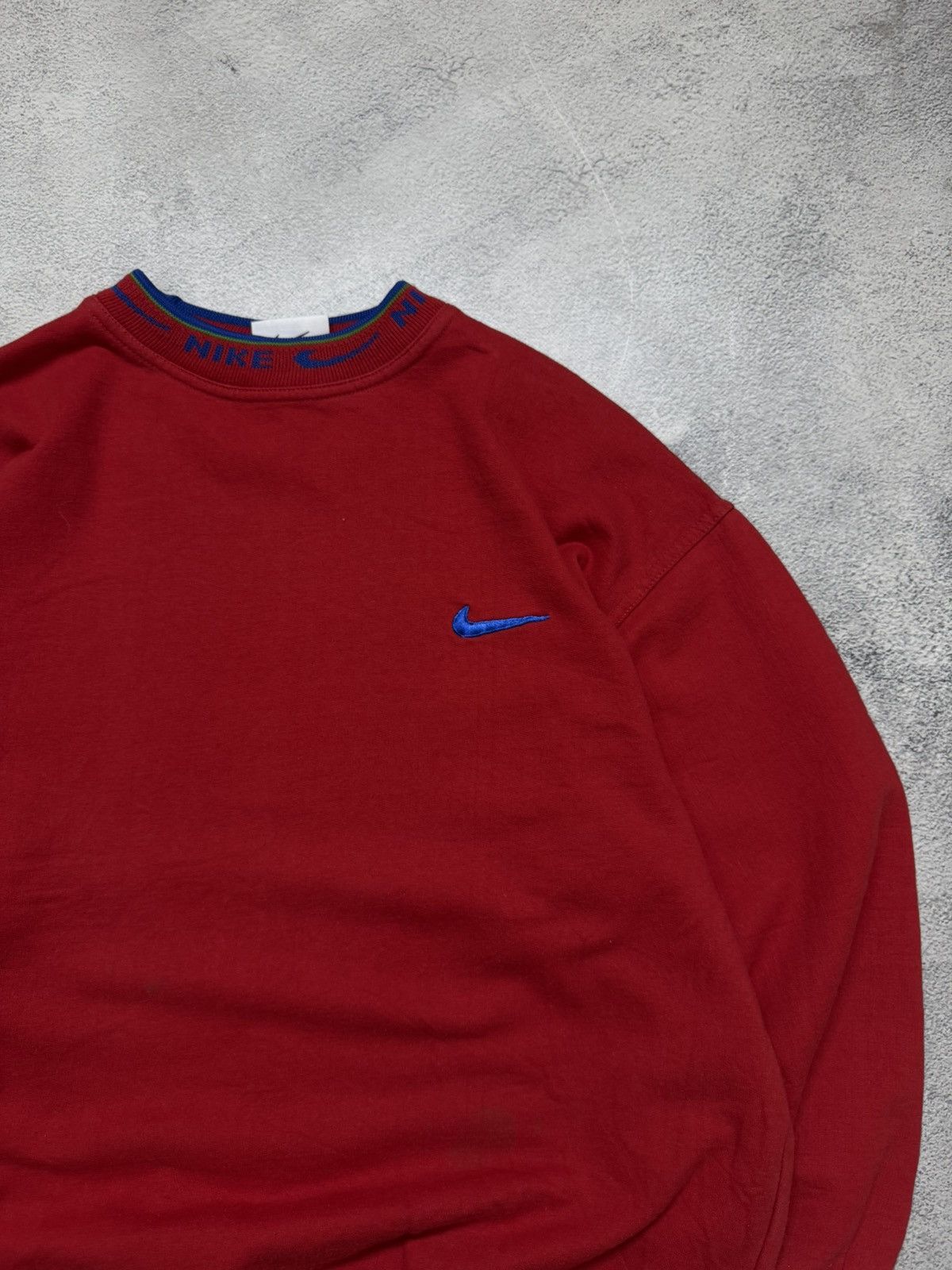Nike Vintage Y2K Nike Mini Swoosh Sweatshirt 00’s Size XL / US 12-14 / IT 48-50 - 2 Thumbnail