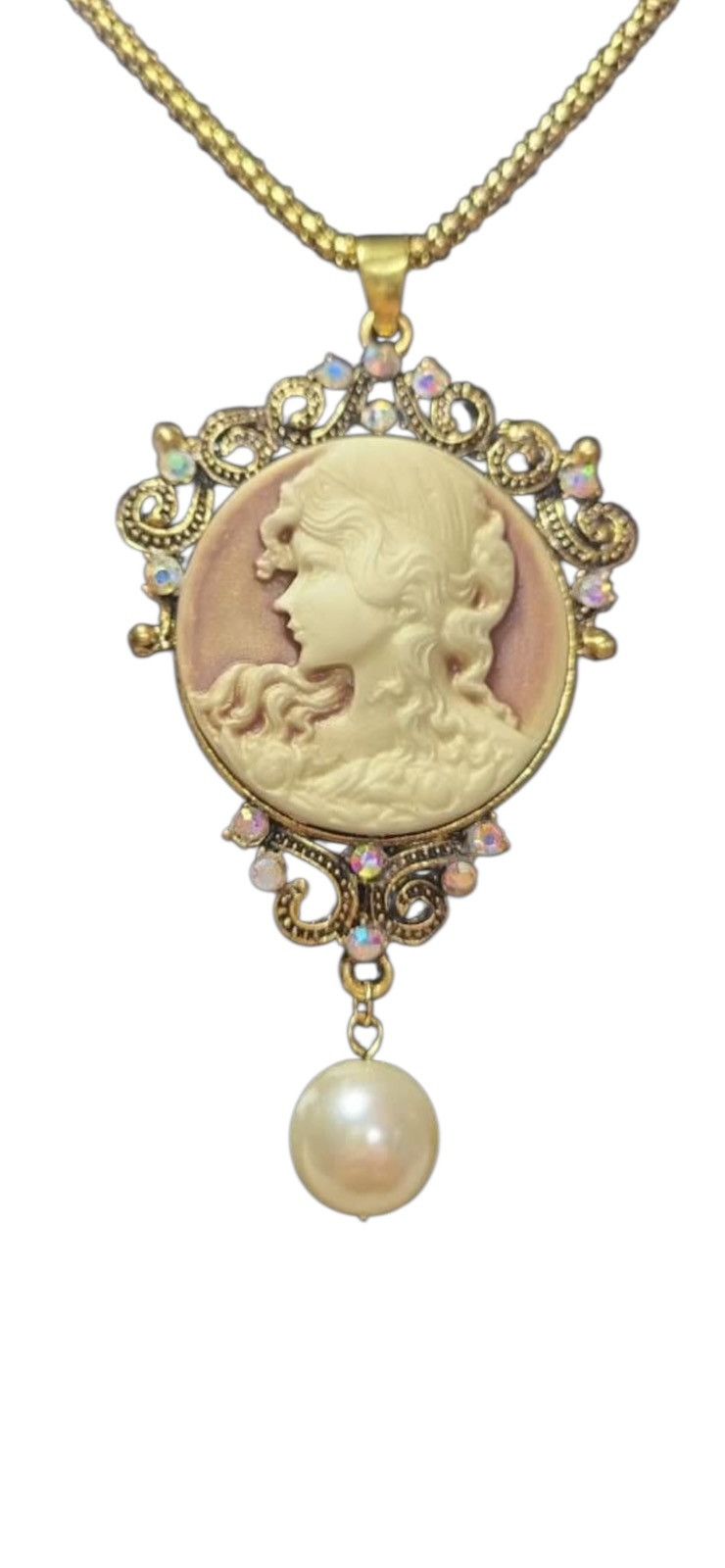 Swarovski Vintage Cameo Swarovski Long Necklace Size ONE SIZE - 1 Thumbnail