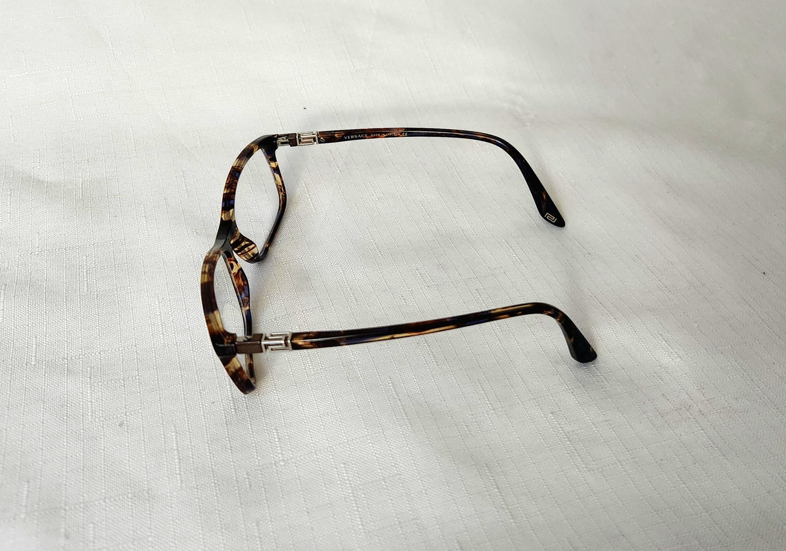 Designer × Versace Versace MOD. 3163 992 Brown Tortoise Eyeglasses Frames Size ONE SIZE - 5 Thumbnail