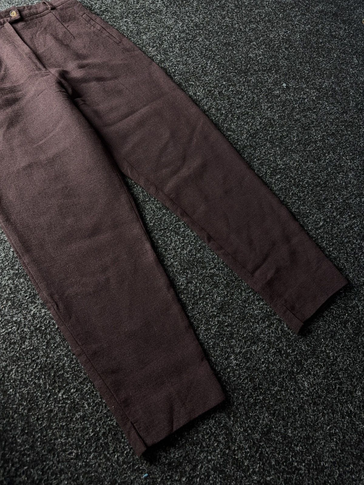 Designer Japanese Minimalist Wool Trousers Issey Miyake Style Size 27" / US 4 / IT 40 - 4 Thumbnail