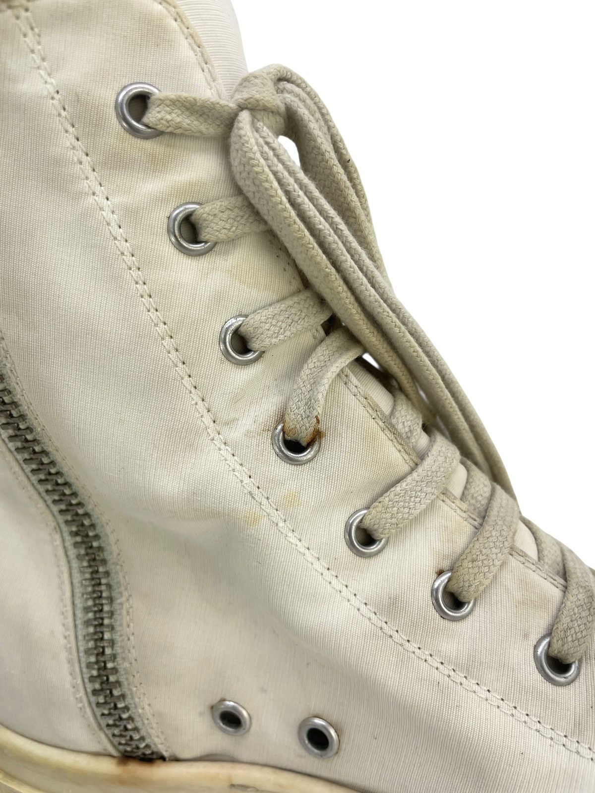 Rick Owens Rick Owens Vegan Drkshdw Ramones Triple White Size US 8 / EU 41 - 19 Thumbnail