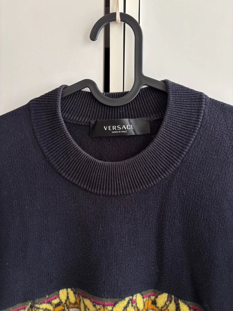 Versace Versace Logo knitted top Size US M / EU 48-50 / 2 - 2 Thumbnail