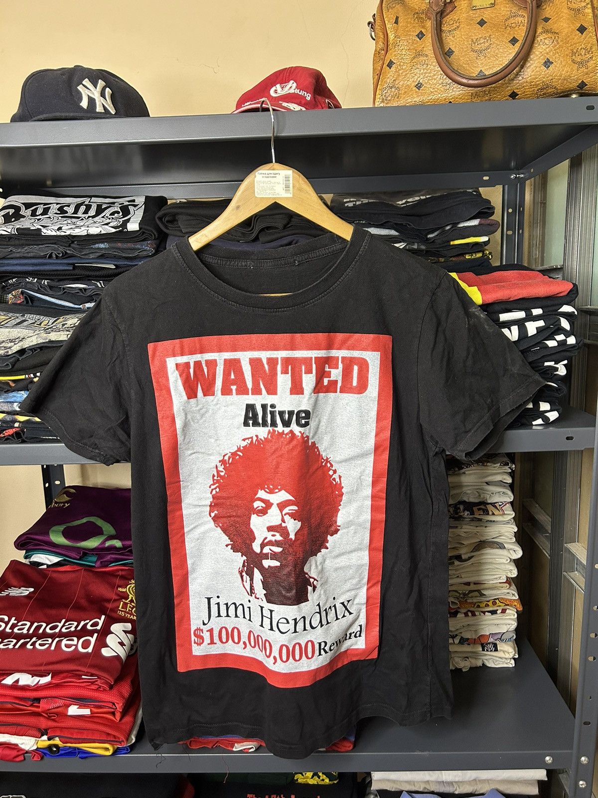 Band Tees × Jimi Hendrix × Vintage Jimi Hendrix “Wanted Alive” Vintage Bootleg Tee M/L Size US M / EU 48-50 / 2 - 1 Thumbnail
