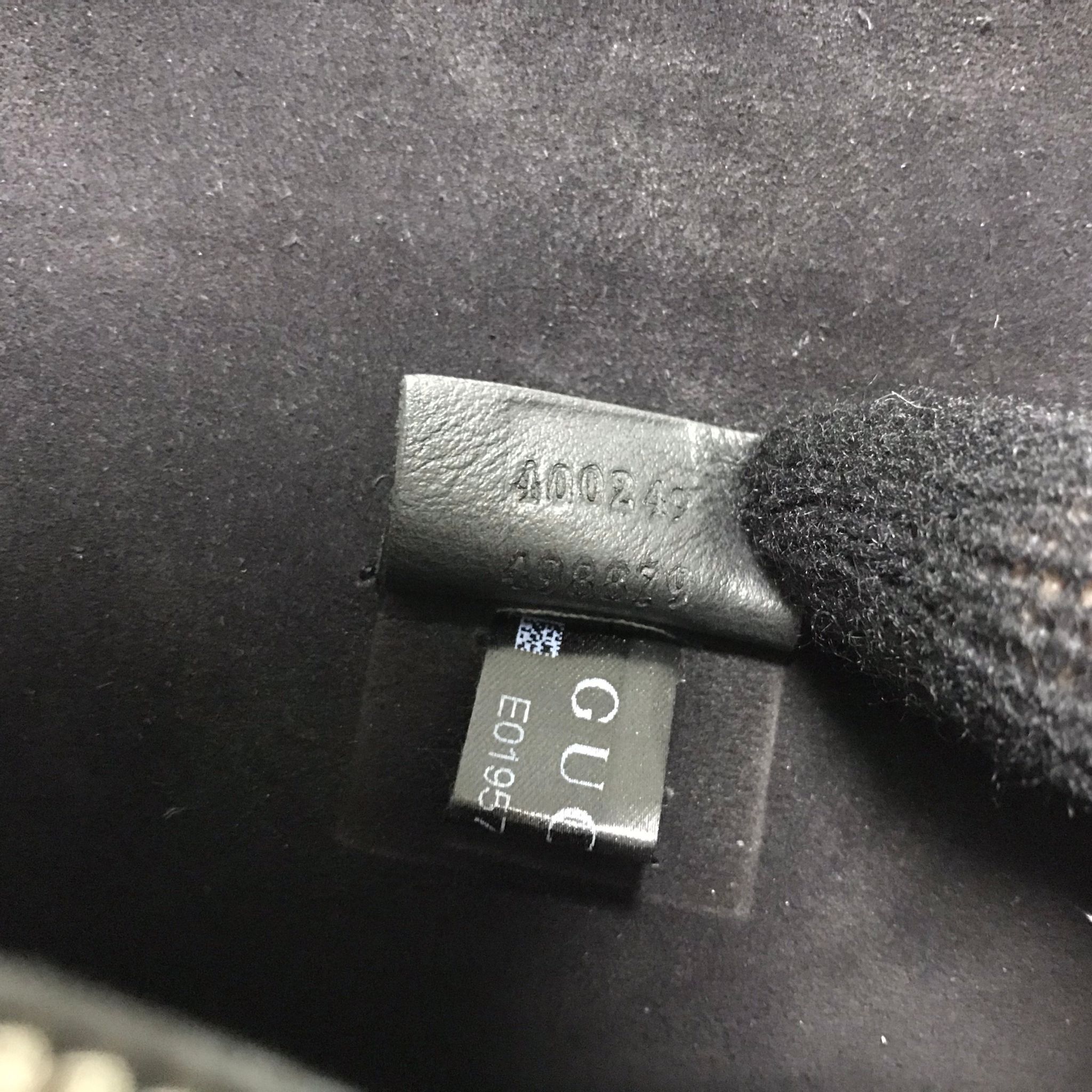 Gucci Gucci Dionysus GG Supreme Black Suede Medium Size ONE SIZE - 10 Thumbnail