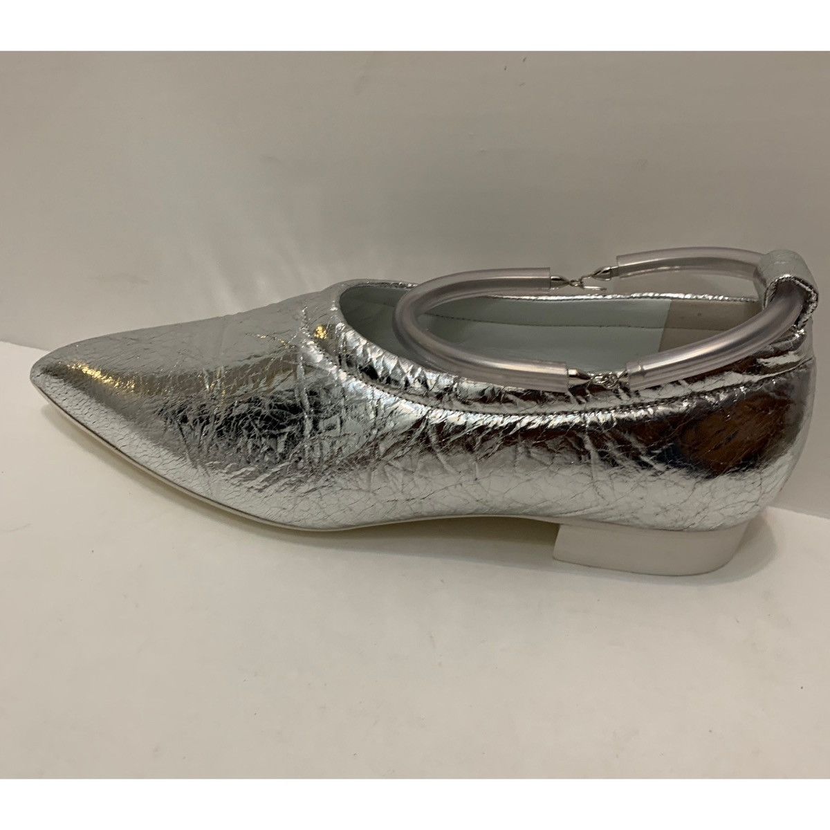 Jil Sander JIL SANDER METALLIC LEATHER BALLET FLATS SHOES Size US 8 / IT 38 - 11 Thumbnail