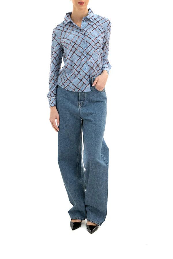 Gucci o1la5ras0526 Printed Silk Crepe De Chine Shirt in Multicolor Size S / US 4 / IT 40 - 2 Thumbnail