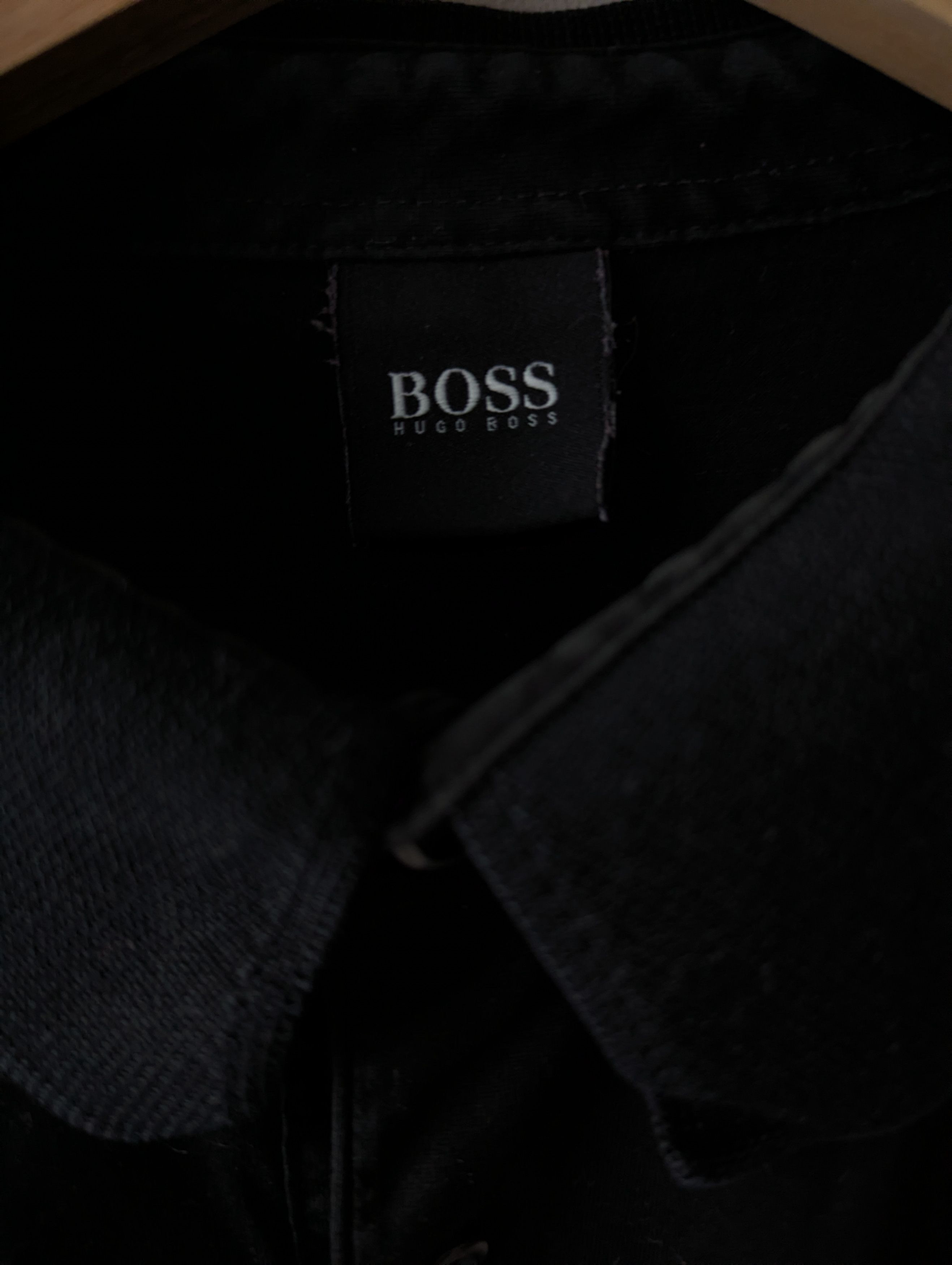 Hugo Boss BOSS Hugo Boss Black Polo Shirt Vintage Size US L / EU 52-54 / 3 - 2 Thumbnail