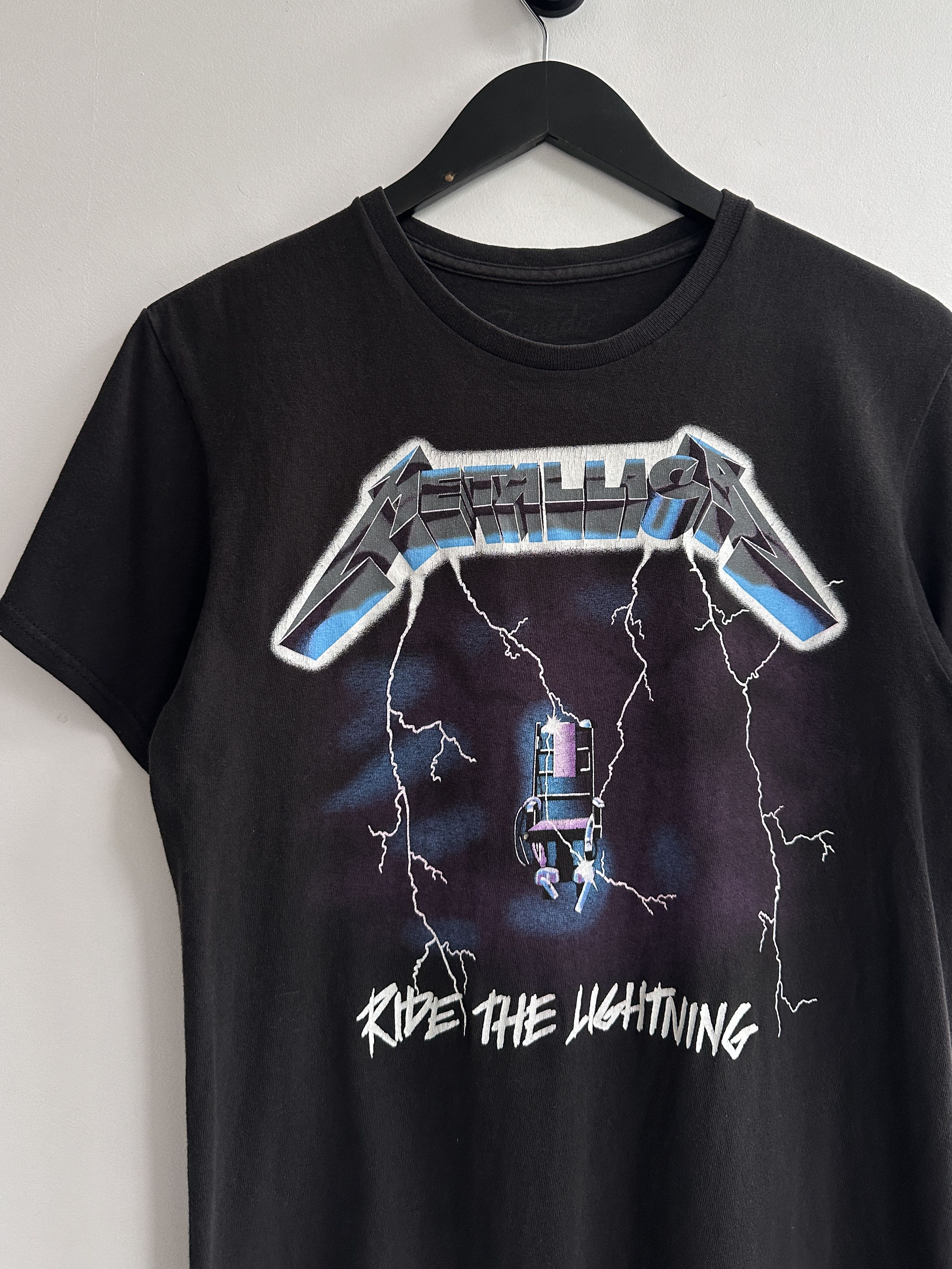 Band Tees Metallica Ride The Lightning Tee Shirt Size M / US 6-8 / IT 42-44 - 3 Thumbnail