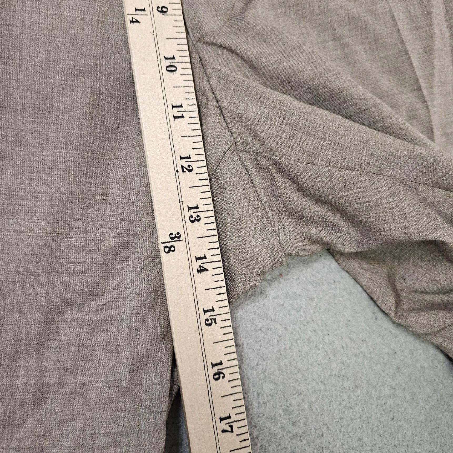 Peter Millar VINTAGE Peter Millar Pants Mens 42R Taupe Wool Blend Dress Trouser Flat Front Classic Browns Mensed Size US 42 / EU 58 - 4 Thumbnail
