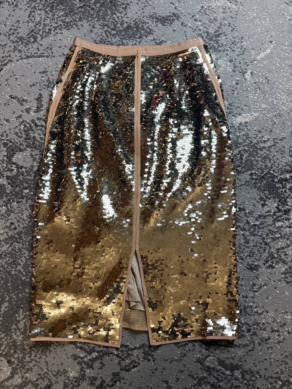 Max Mara Max Mara Weekend Atelier Glitter Skirt Suit gold Size 24" / US 00 / IT 34 - 5 Thumbnail