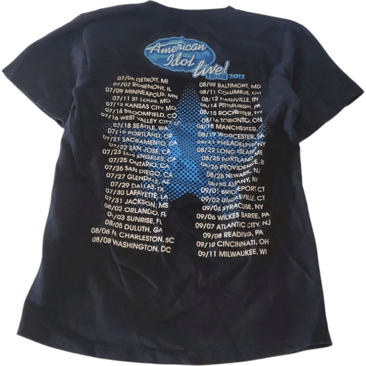 Vintage 2012 American Idol Live Tour T-Shirt Size US S / EU 44-46 / 1 - 3 Thumbnail