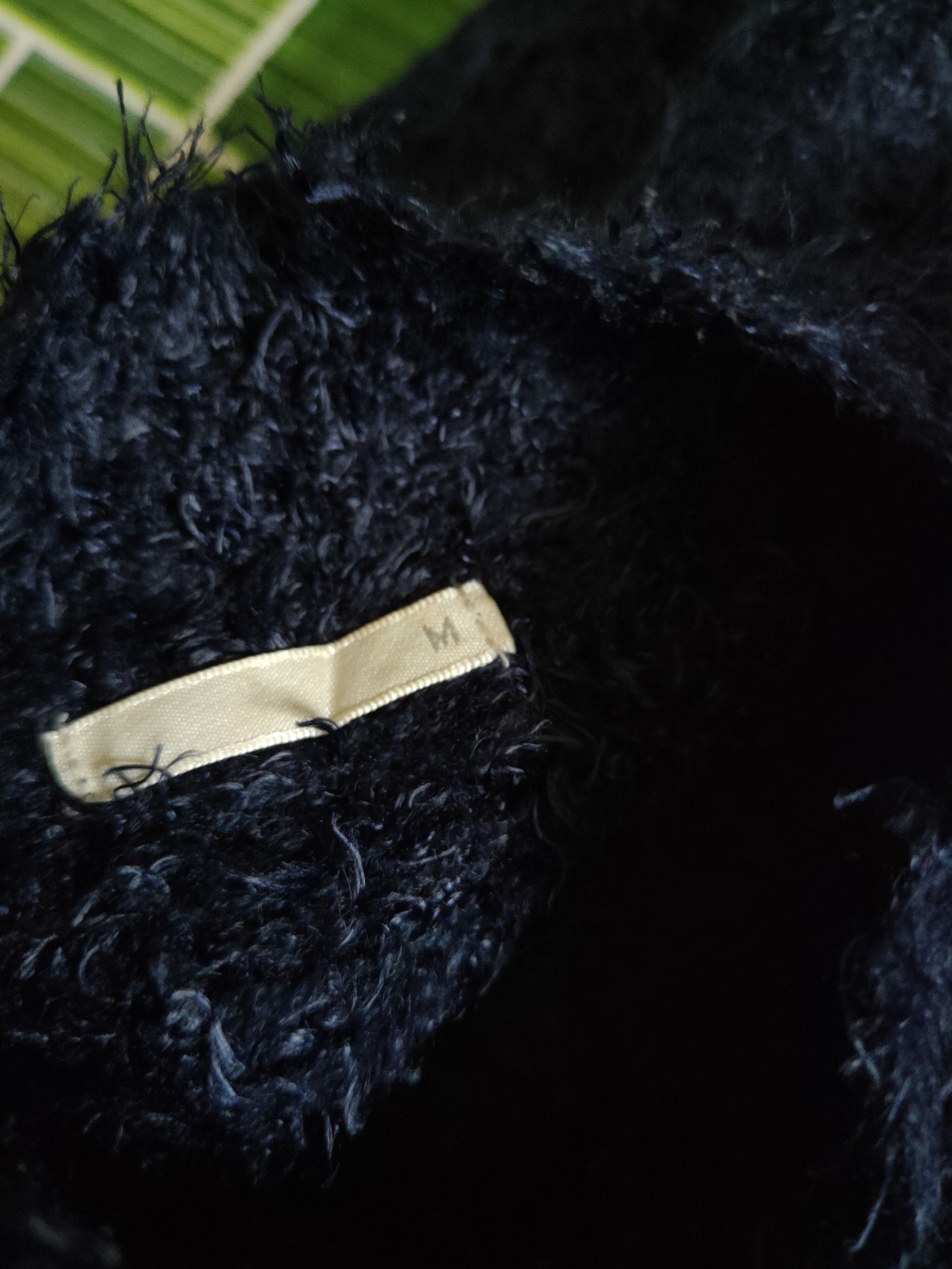 GU GU Navy Shag Shaggy Fur Mohair Knitwear #S2165 Size M / US 6-8 / IT 42-44 - 11 Thumbnail