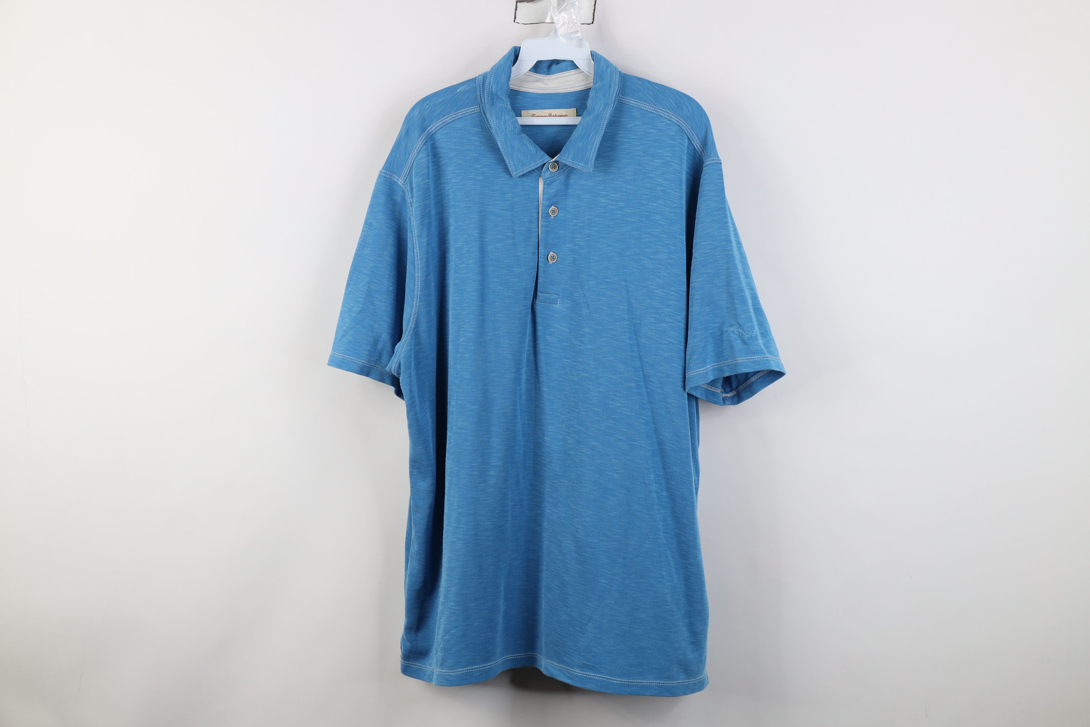 Tommy Bahama Tommy Bahama Knit Short Sleeve Collared Golf Polo Shirt Blue Size US XXL / EU 58 / 5 - 1 Thumbnail