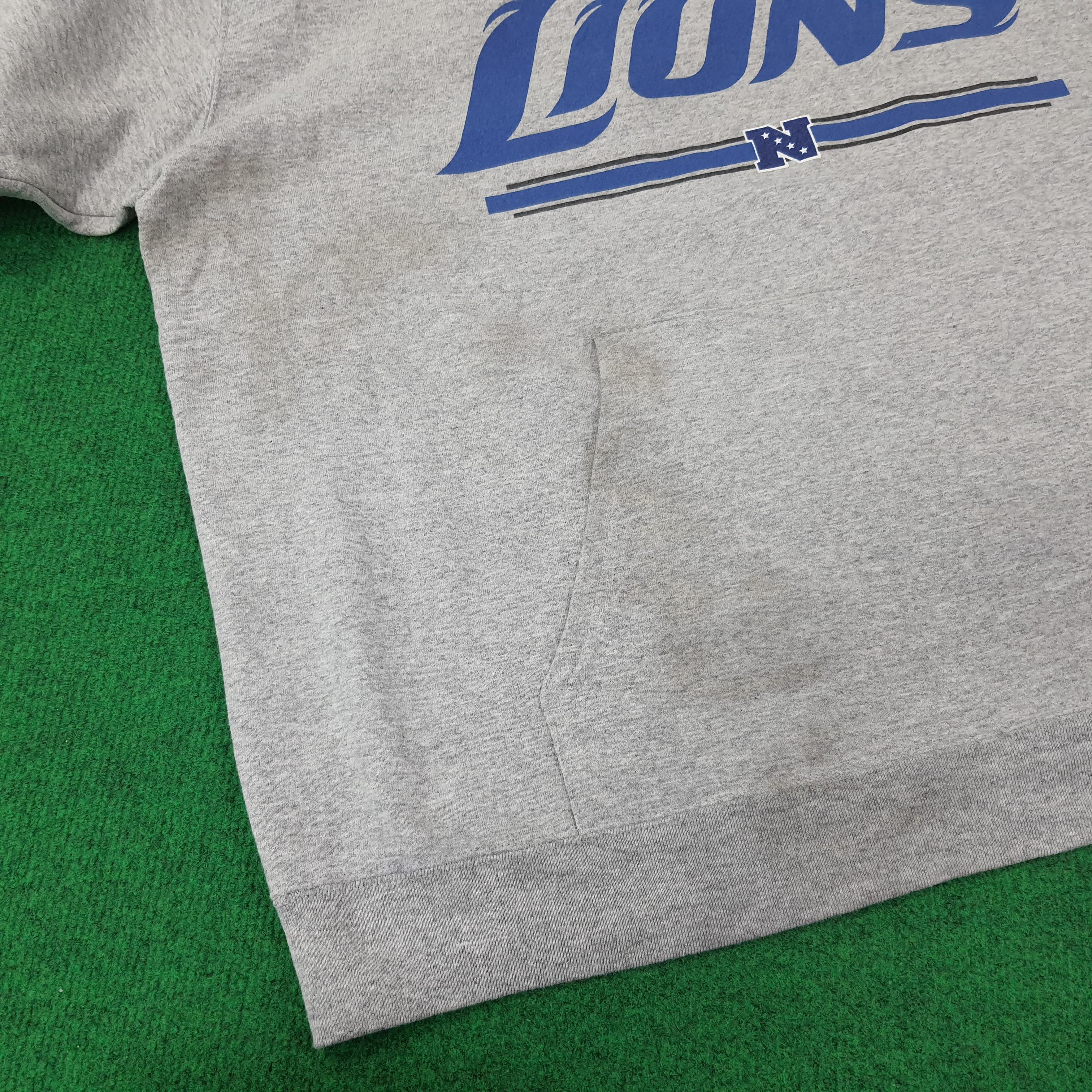 NFL Vintage NFL Detroit Lions Football Team Hoodie C264N4 Size US XL / EU 56 / 4 - 10 Thumbnail