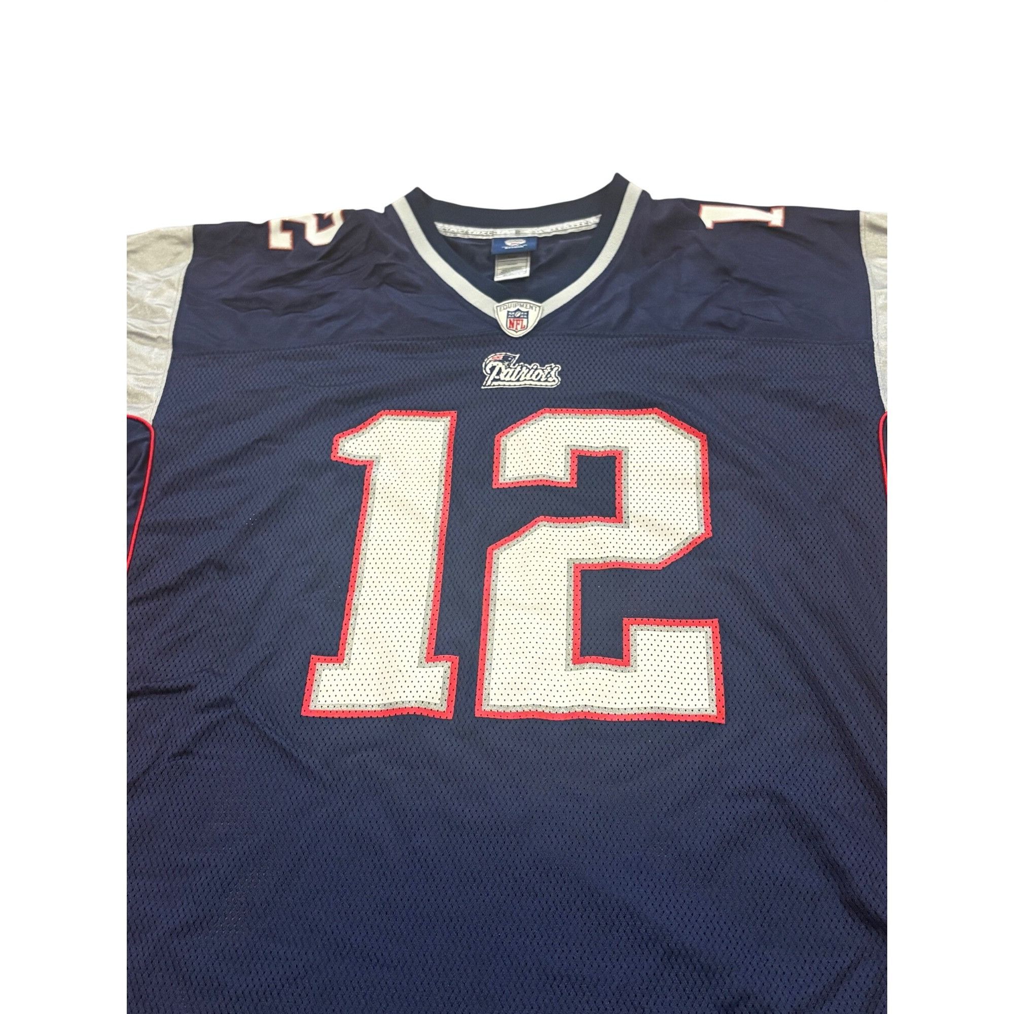 Reebok Reebok New England Patriots Tom Brady #12 Blue NFL Football Size US XXL / EU 58 / 5 - 5 Thumbnail