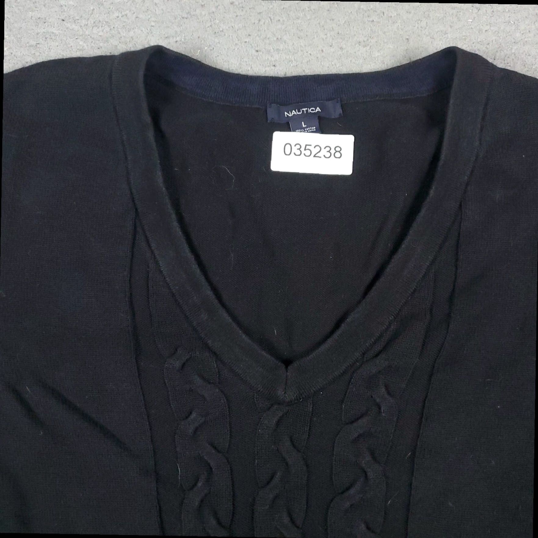 Nautica Nautica Pullover Sweater Women's Large Black Crew Neck Long Sleeve Size L / US 10 / IT 46 - 2 Thumbnail