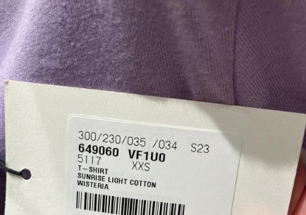 Bottega Veneta o1n1vont0325 Sunrise Light Cotton T-Shirt in Wisteria Size XXS / US 00 / IT 34 - 4 Thumbnail
