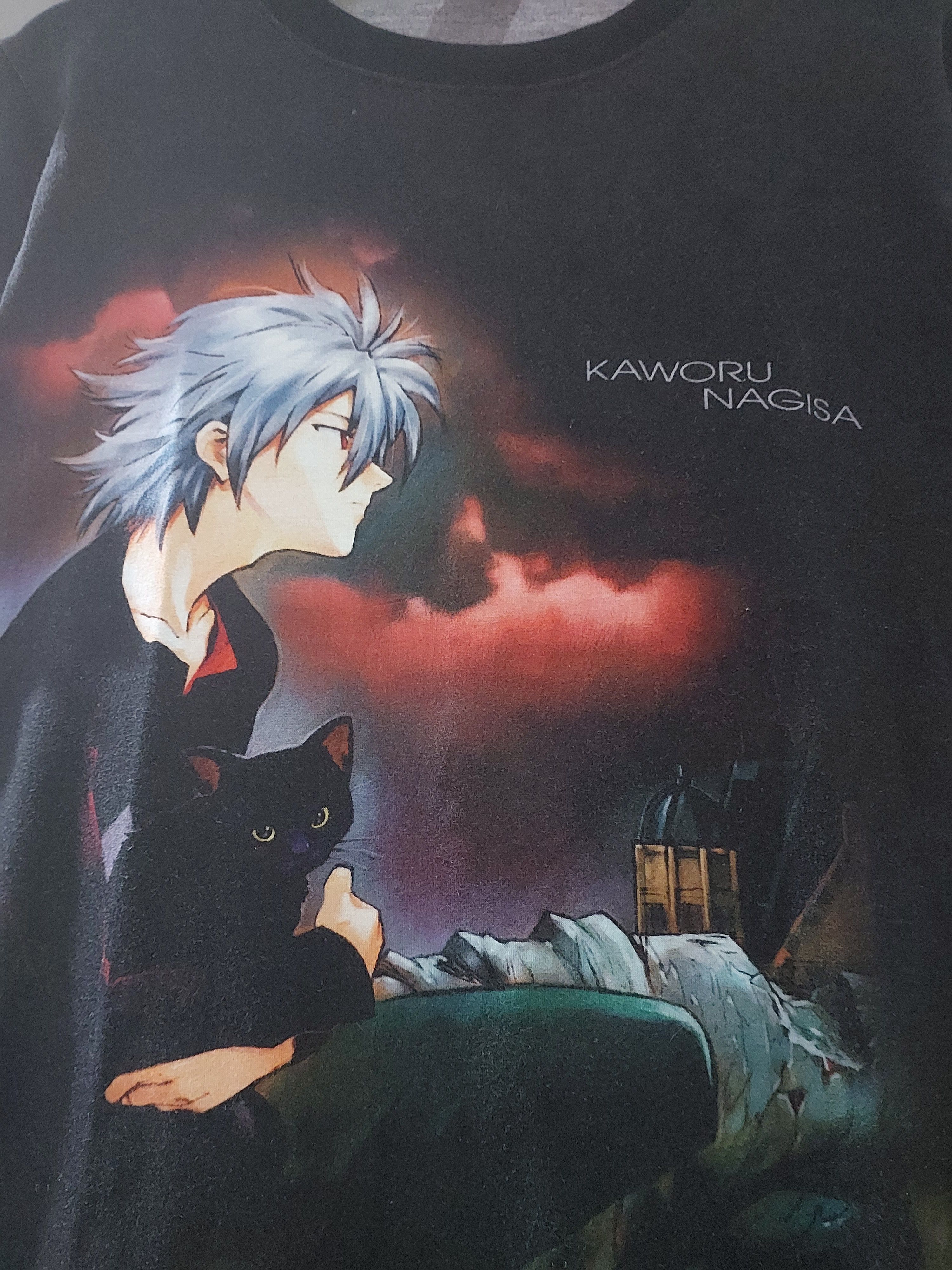 Anime VINTAGE EVANGELION KAWORU NAGISA TSHIRT Size US M / EU 48-50 / 2 - 4 Thumbnail