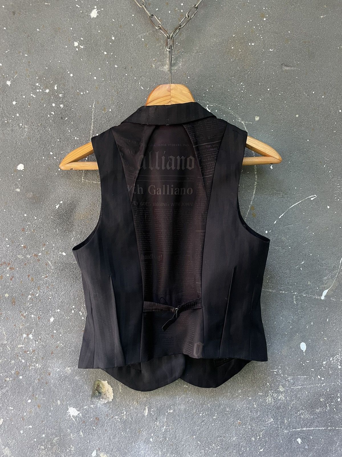 John Galliano Vintage Galliano by John Galliano Seditionaries Vest Wool Size XS / US 0-2 / IT 36-38 - 1 Thumbnail