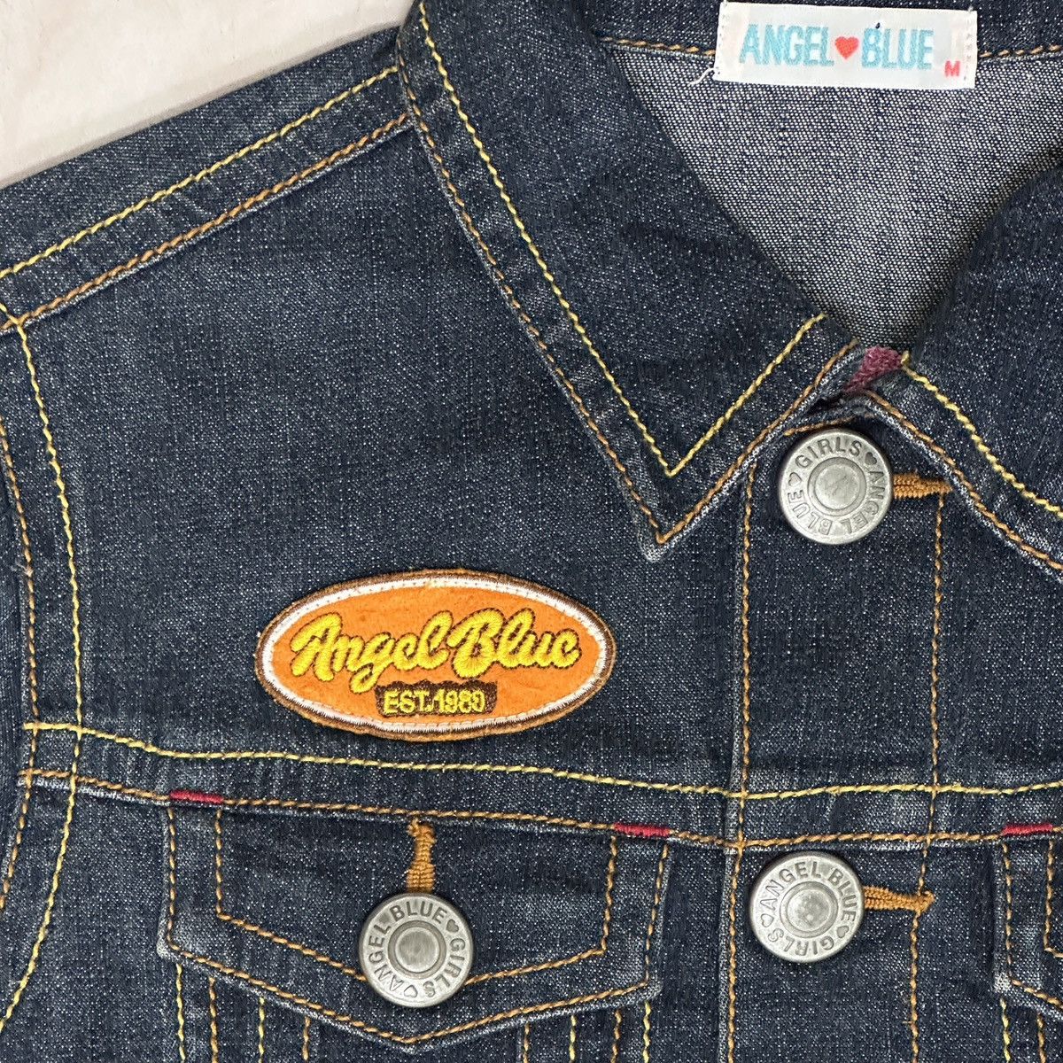 Angel Blue × Japanese Brand Angel Blue Embroidered, Printed and Patched Denim Jacket Size US M / EU 48-50 / 2 - 6 Thumbnail