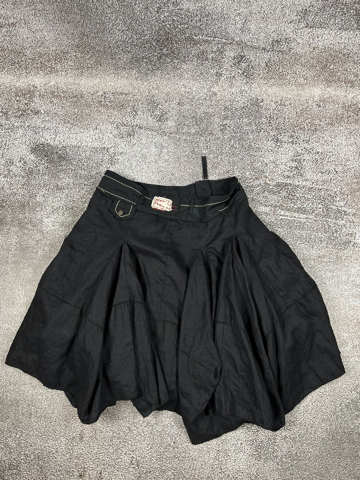 Marithe + Francois Girbaud Marithe Francois Girbaud Oversized batman linen skirt y2k Size 30" / US 8 / IT 44 - 13 Thumbnail