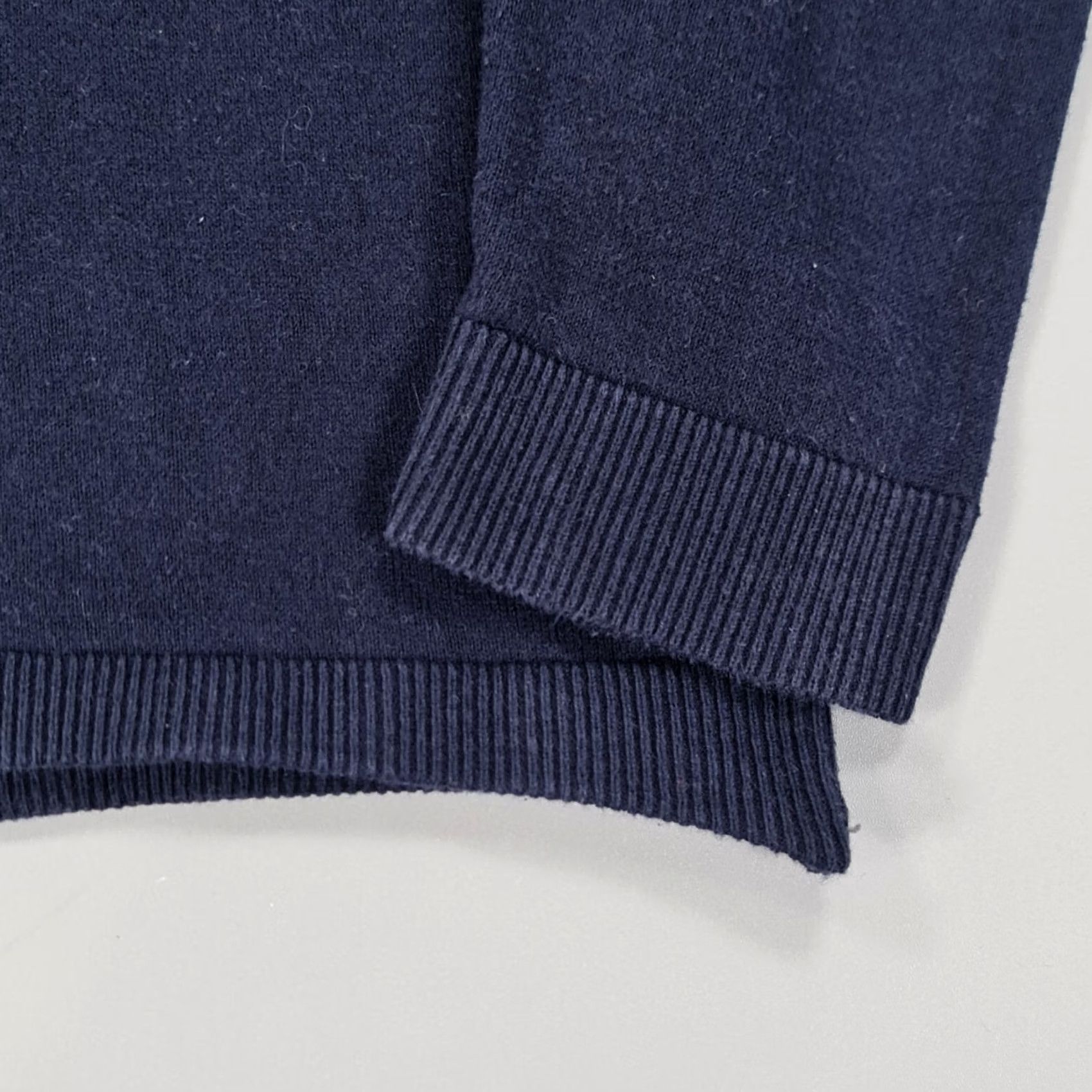 Jack & Jones JACK & JONES Jumper Mens Navy Blue Small V-Neck Long Sleeve Knit Pullover Cotton Cashmere Size US S / EU 44-46 / 1 - 4 Thumbnail