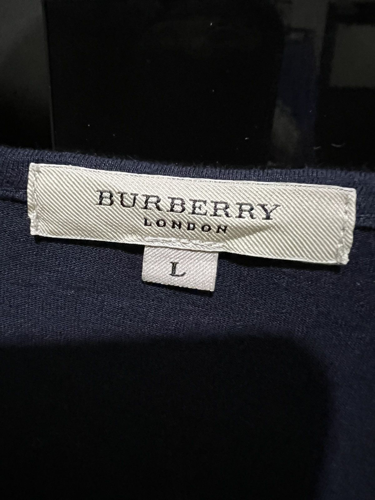 Burberry Burberry Black Thin Soft Cotton Long Sleeve T-Shirt Size US L / EU 52-54 / 3 - 6 Thumbnail