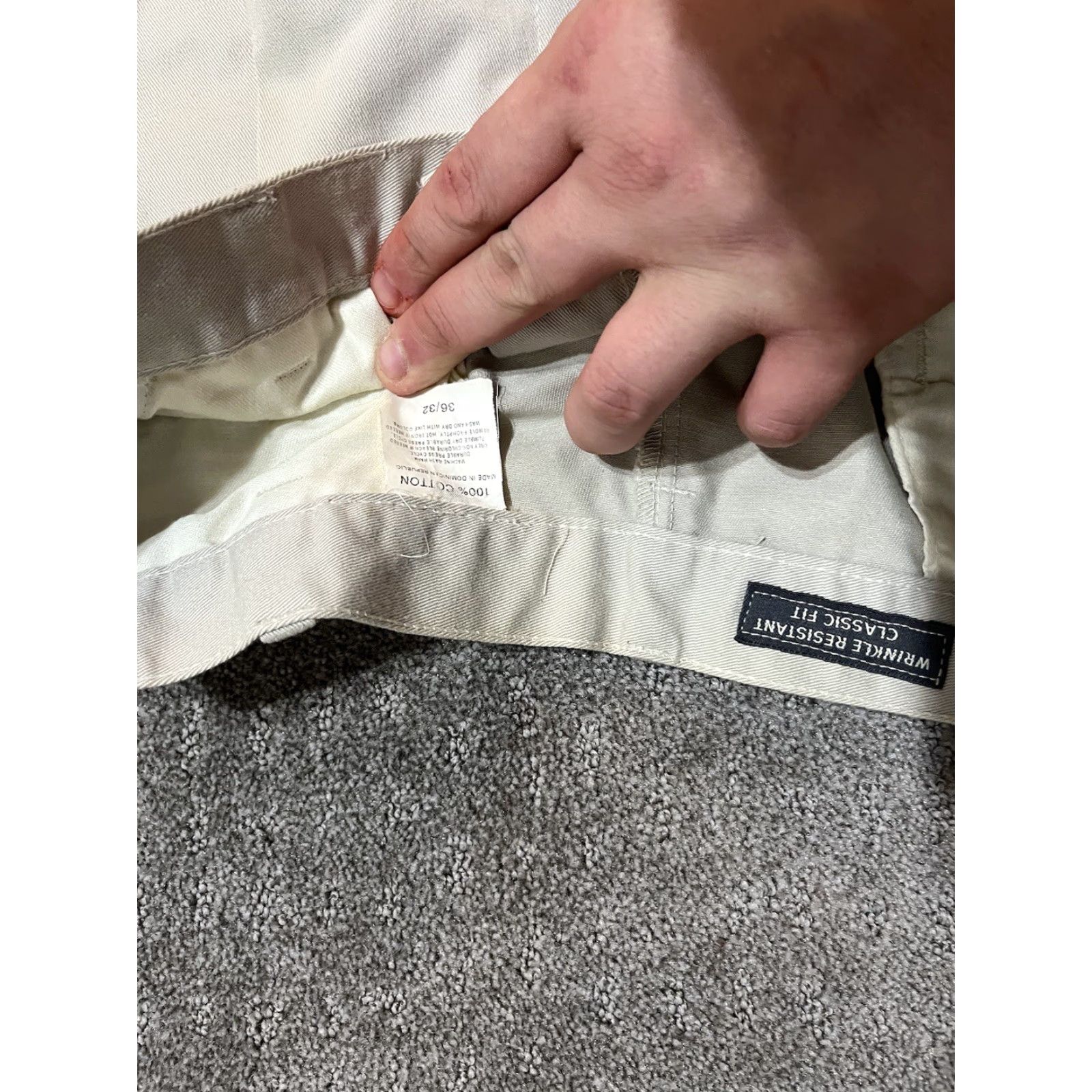 Eddie Bauer Eddie Bauer Classic Fit Chino Pants Men's 36x32 Beige Casual Size US 36 / EU 52 - 5 Thumbnail
