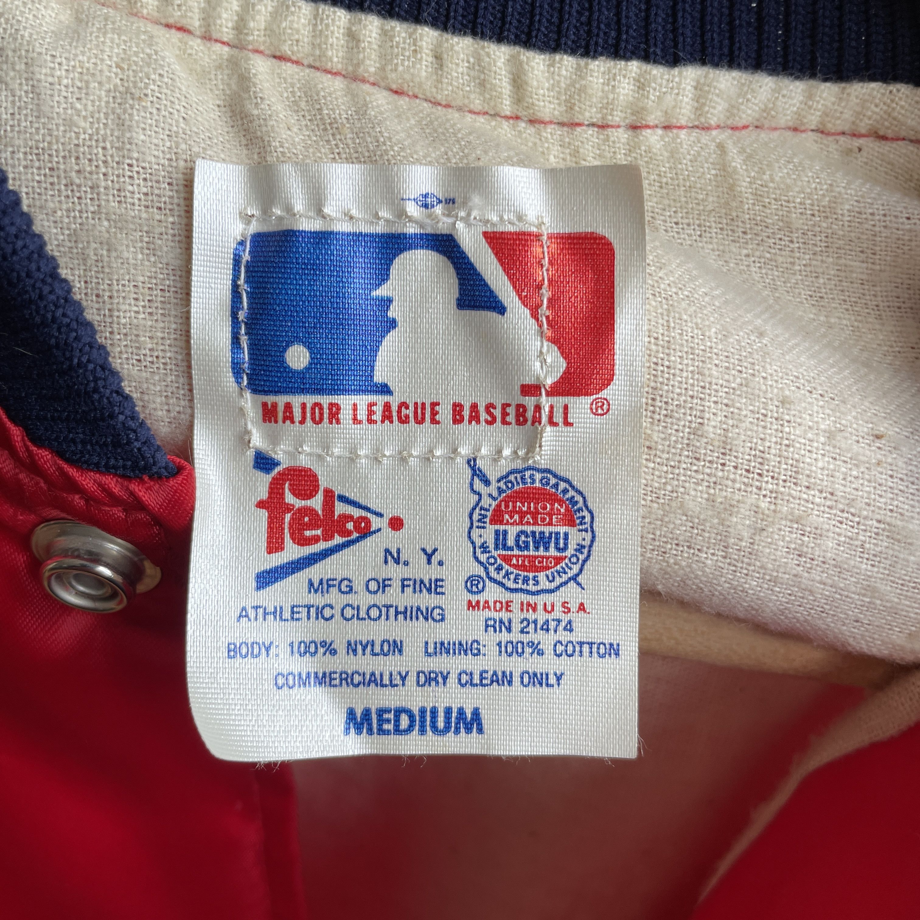 Vintage Indians Cleveland MLB Vintage 70's 80's Satin Bomber Size US M / EU 48-50 / 2 - 7 Thumbnail