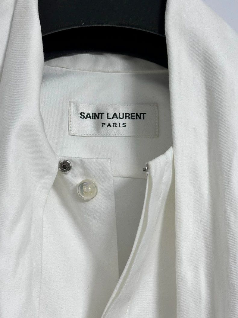 Saint Laurent Paris saint laurent paris size 38 23 FW show white big bow shirt Size S / US 4 / IT 40 - 4 Thumbnail