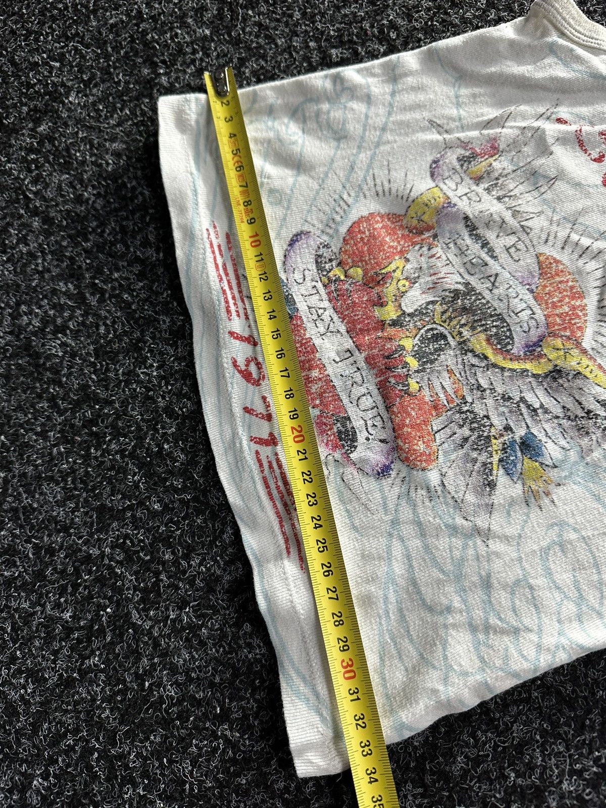 Designer × Ed Hardy ❗️Vintage Ed Hardy tiger big True Love Logo Women Tee Size XS / US 0-2 / IT 36-38 - 4 Thumbnail