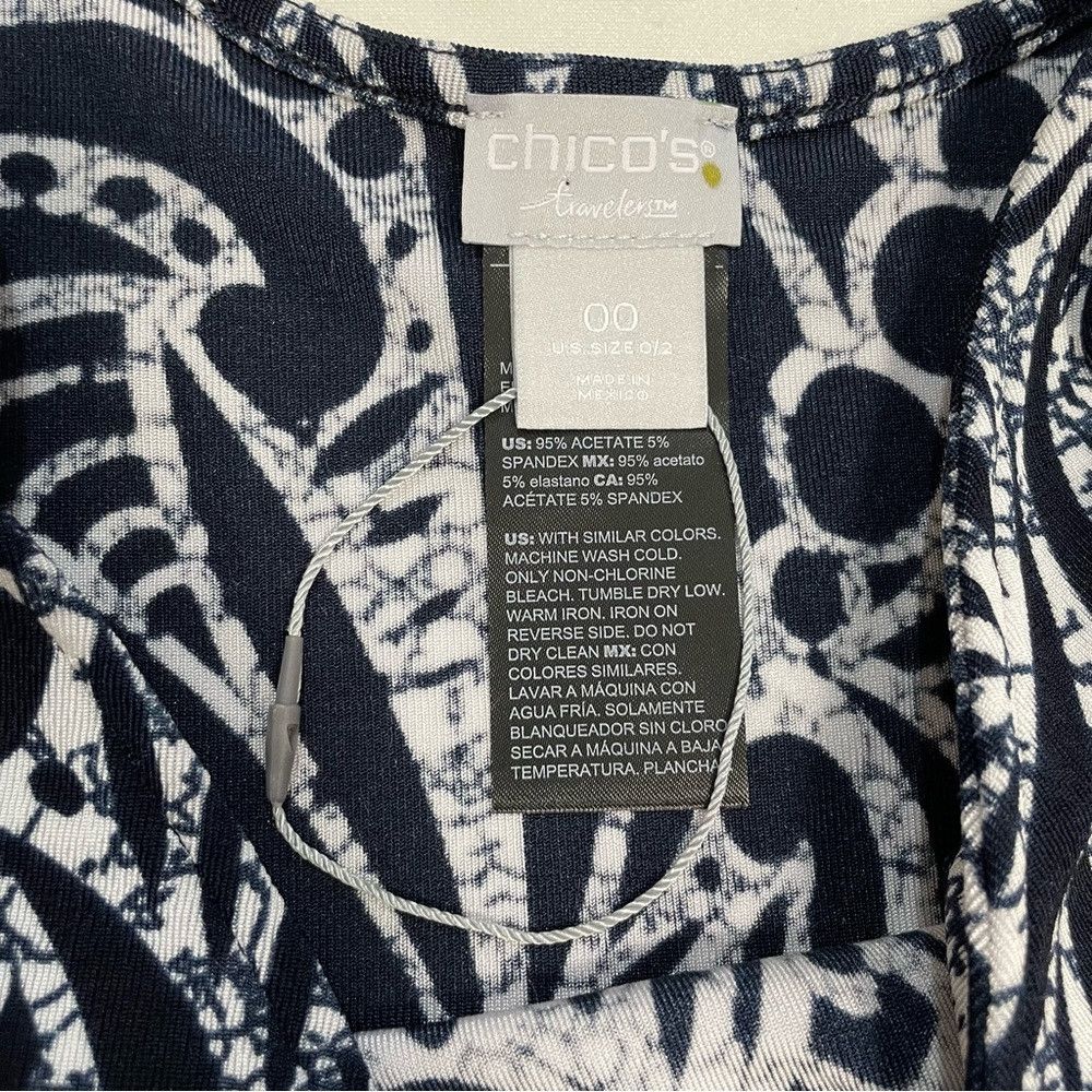 Chicos New Chico's Travelers Liquid Knit Sleeveless Top Size 00 US Size XS / US 0-2 / IT 36-38 - 7 Thumbnail