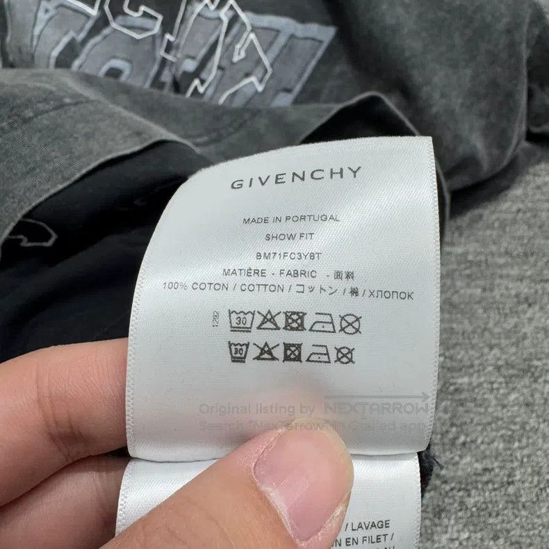 Givenchy Givenchy Washed Distressed Three-layer Patchwork Hooded Sh Size US M / EU 48-50 / 2 - 2 Thumbnail