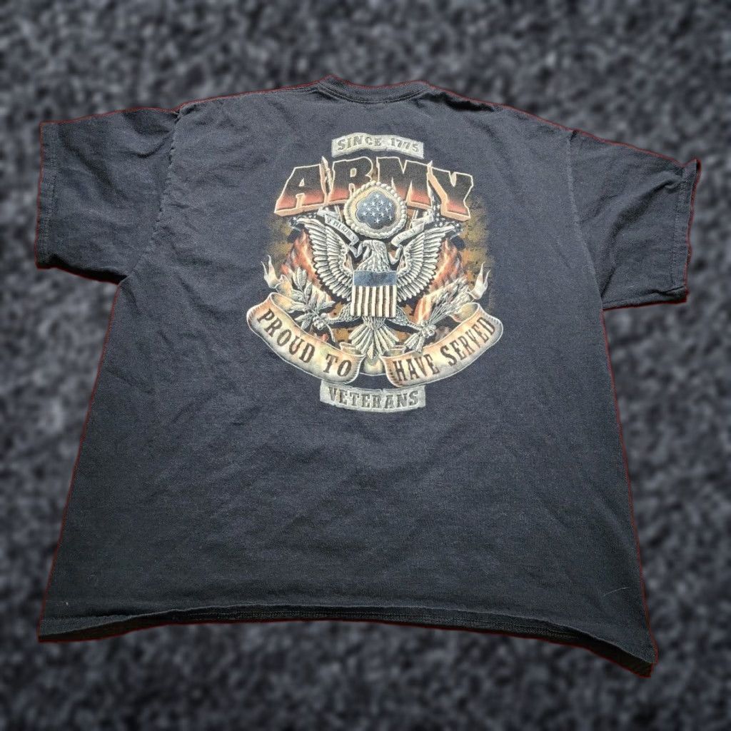 Gildan Gildan Men's 2XL United States Army Veterans T-Shirt Black Double-Sided Graphic Size US XXL / EU 58 / 5 - 1 Thumbnail