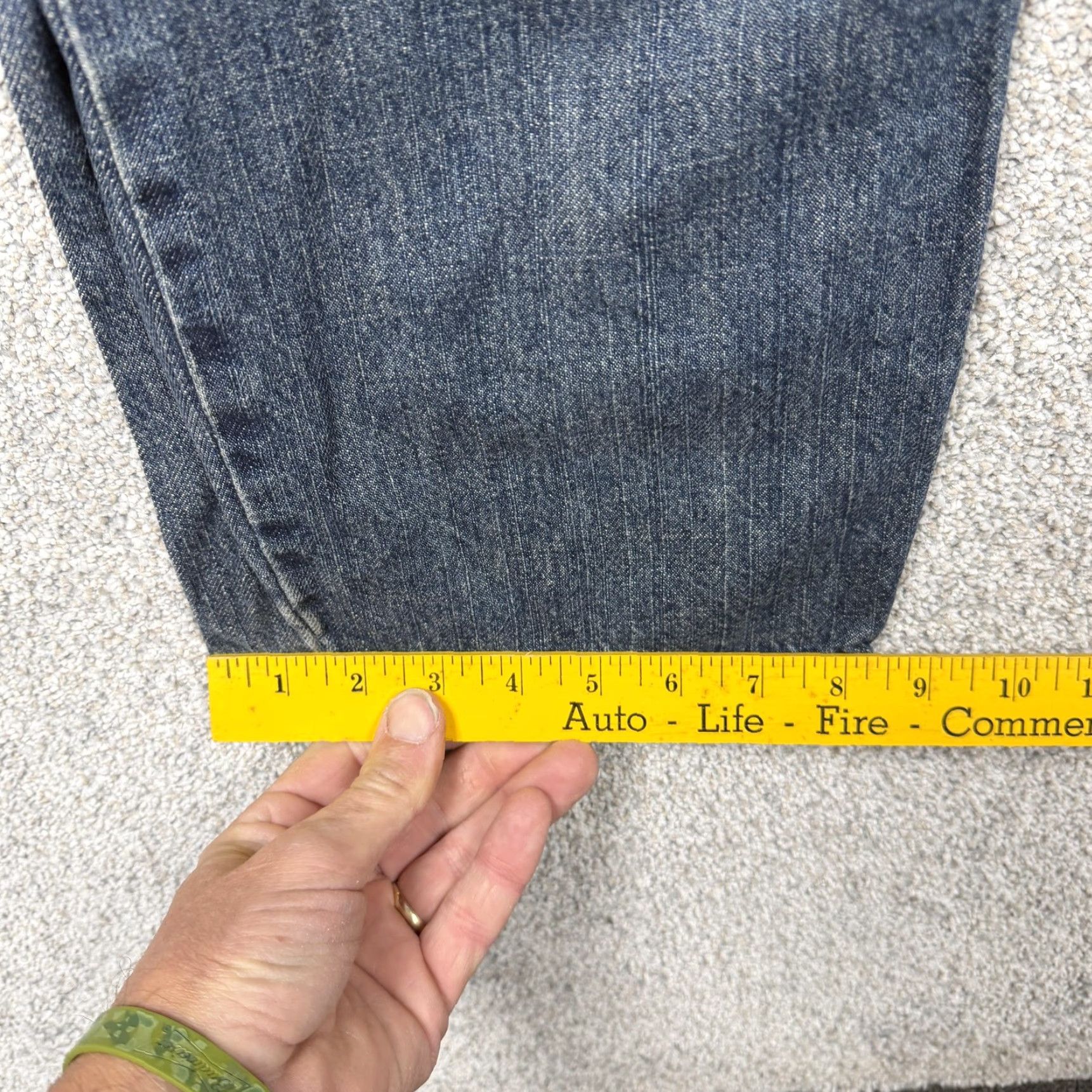 Vintage Levi Strauss Signature Jeans Mens 33x31 Relaxed Straight Denim Blue 100% Cotton Jeans Mens Size US 33 - 3 Thumbnail