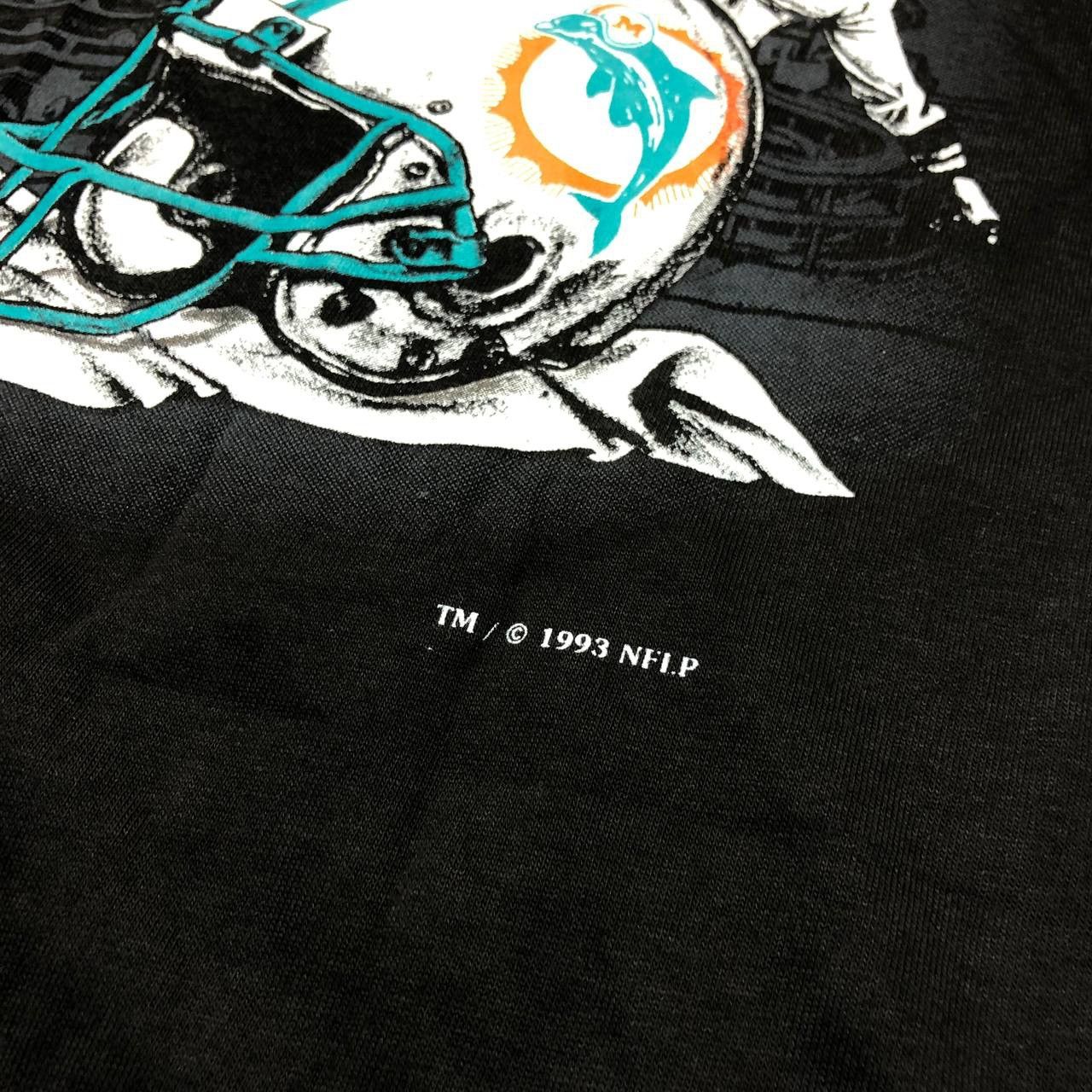NFL Vintage 1993 Miami Dolphins NFL T-Shirt Made In USA Size US L / EU 52-54 / 3 - 6 Thumbnail