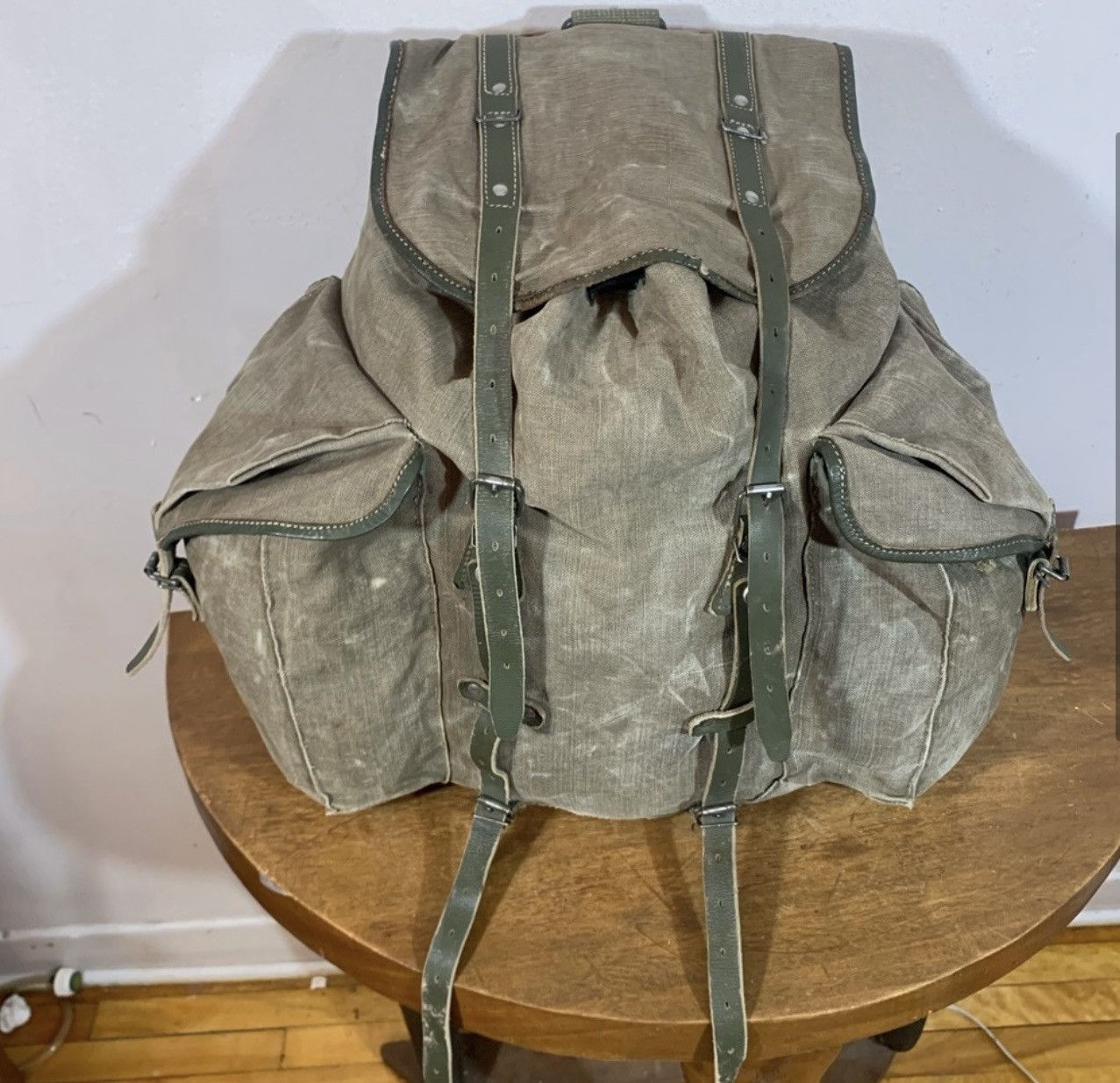image of Bag x Military Authentic Vintage Military Backpack in Army, Men's