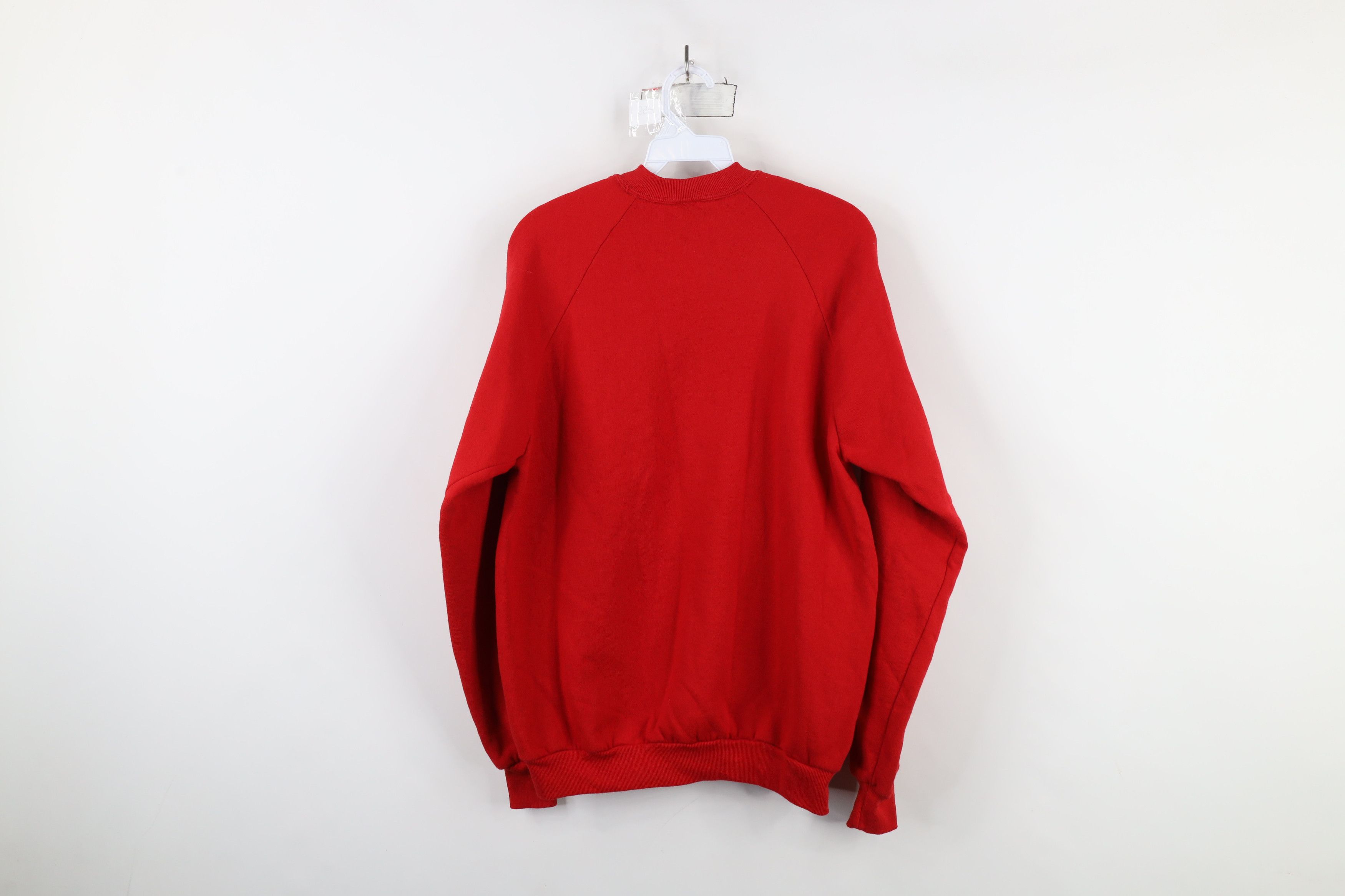 Vintage Vintage 90s Streetwear Crewneck Sweatshirt Cherry Red USA Size US XL / EU 56 / 4 - 6 Thumbnail