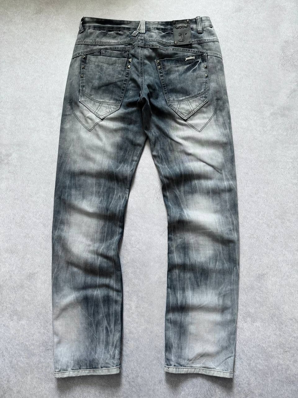 Japanese Brand Justing Die Washed Distressed Denim Faded Pants Size US 34 / EU 50 - 2 Thumbnail
