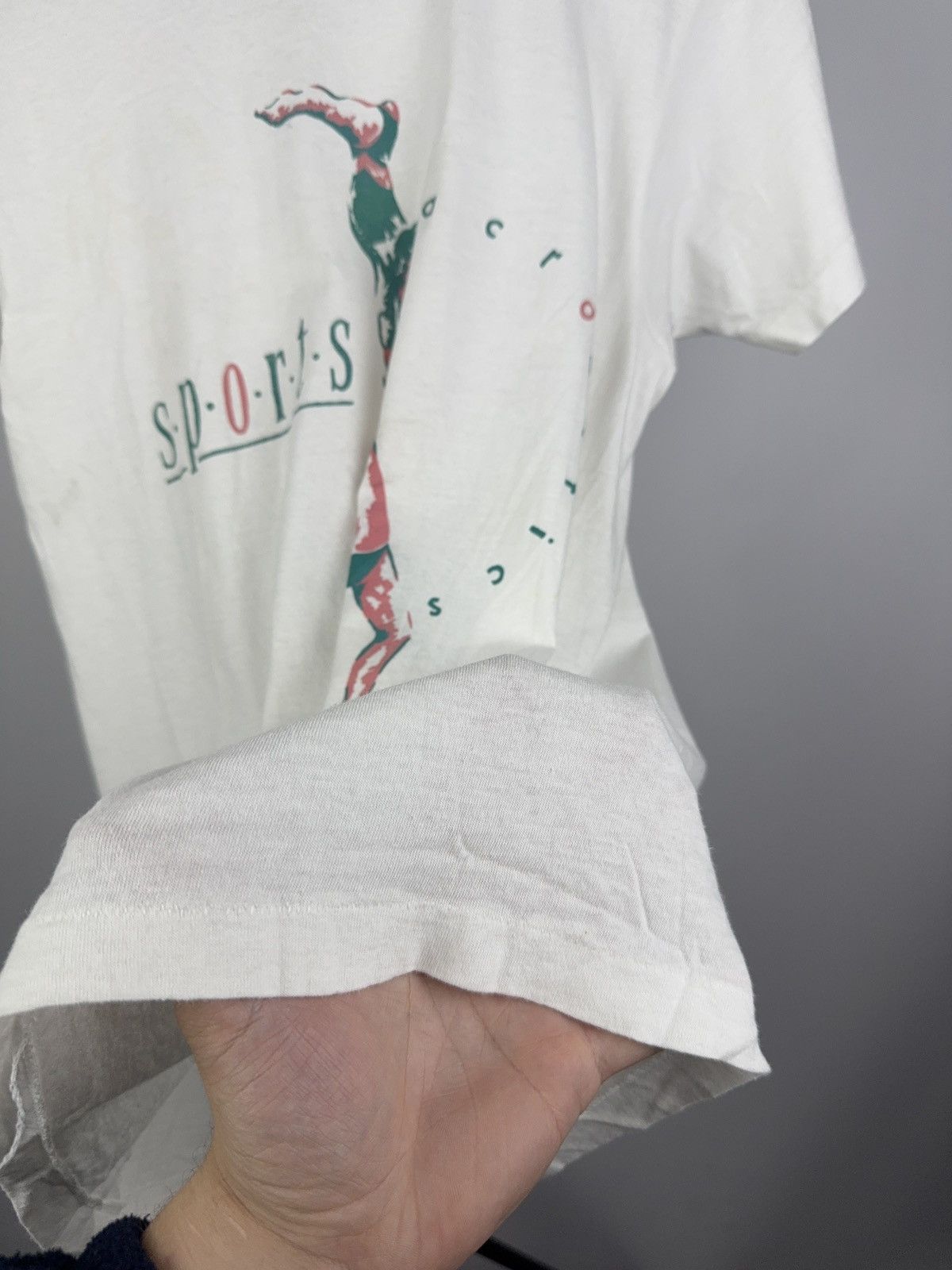 Vintage Vintage Acrobatics Tee – Made in USA, Rare Gymnast Art Shirt Size US S / EU 44-46 / 1 - 5 Thumbnail