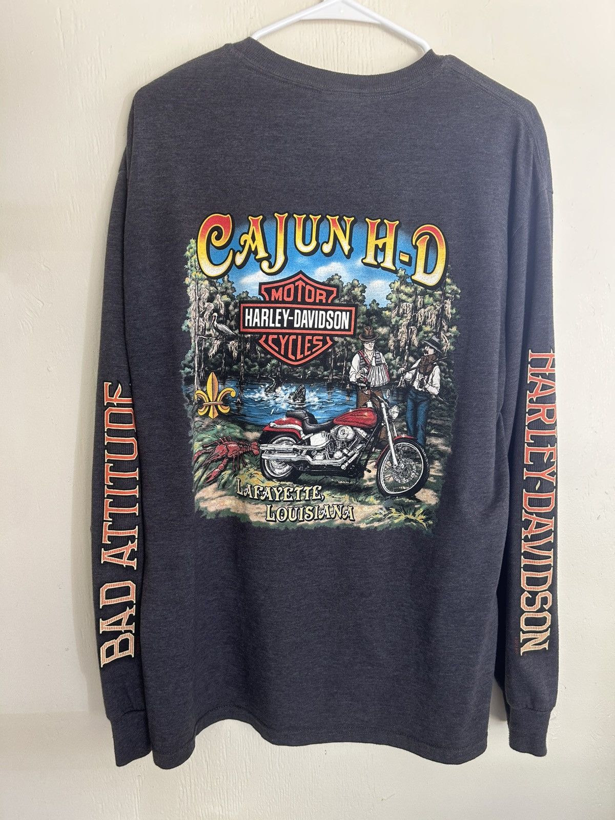 Harley Davidson Harley Davidson Bad Attitude Cajun Louisiana Longsleeve Size US L / EU 52-54 / 3 - 2 Thumbnail