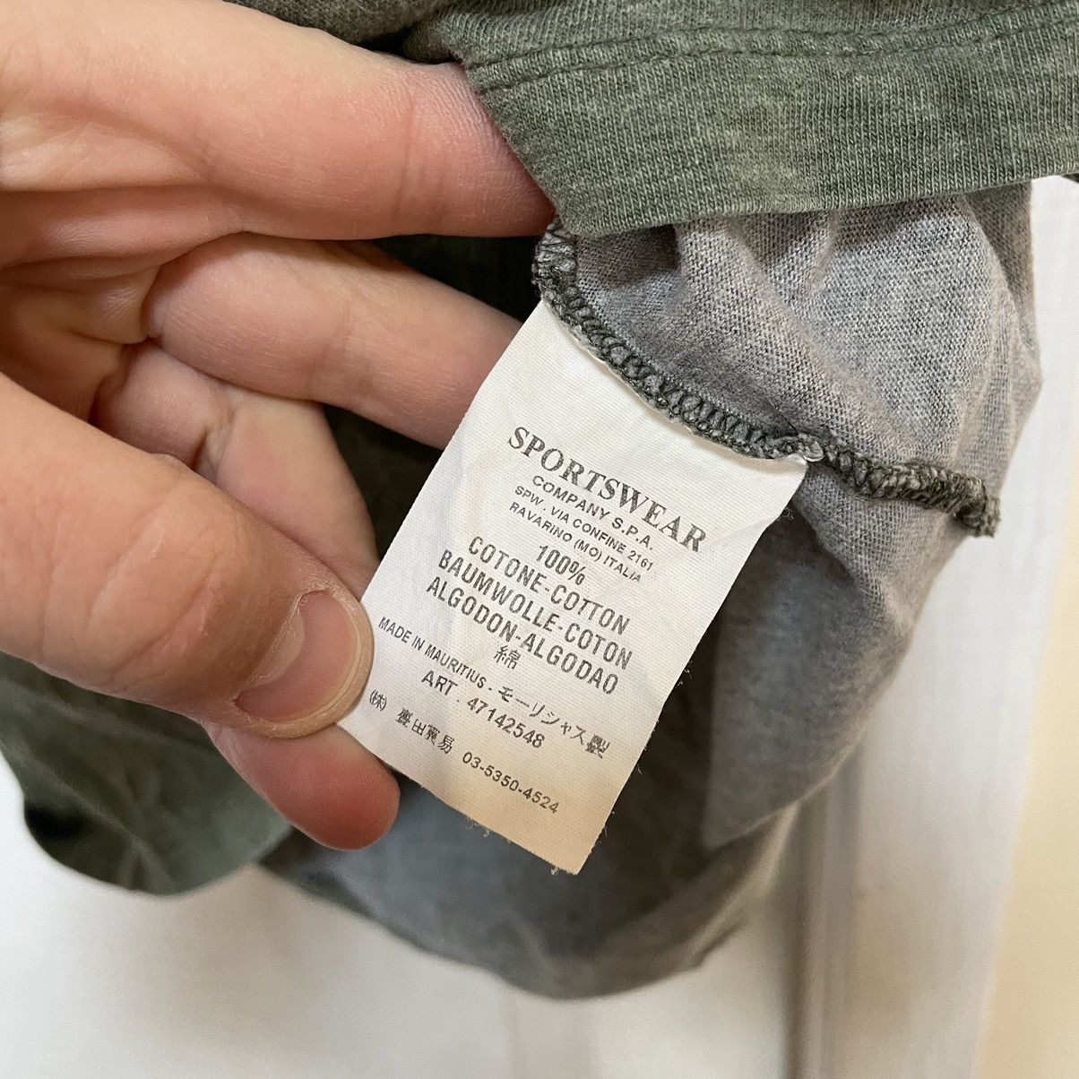 Stone Island × Vintage 90s retro Vintage Stone Island denim tee shirt marina osti Size US L / EU 52-54 / 3 - 5 Thumbnail