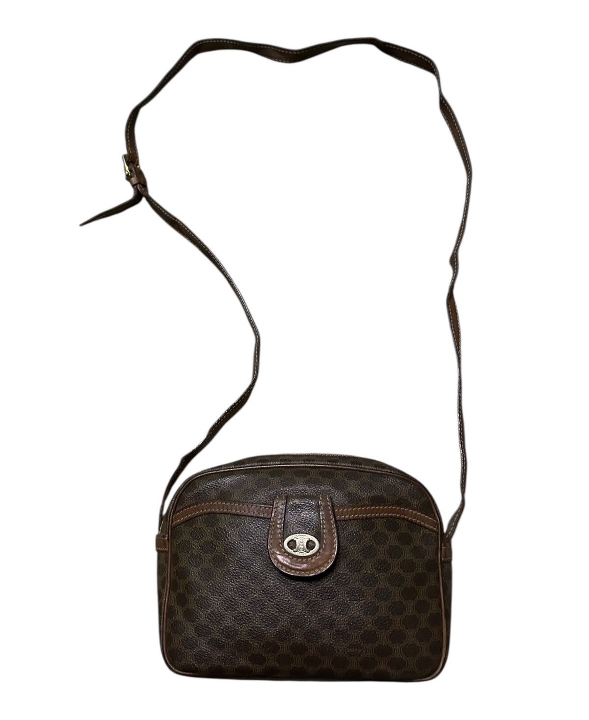 Celine vintage Celine Macadam monogram pattern shoulder bag Size ONE SIZE - 4 Thumbnail
