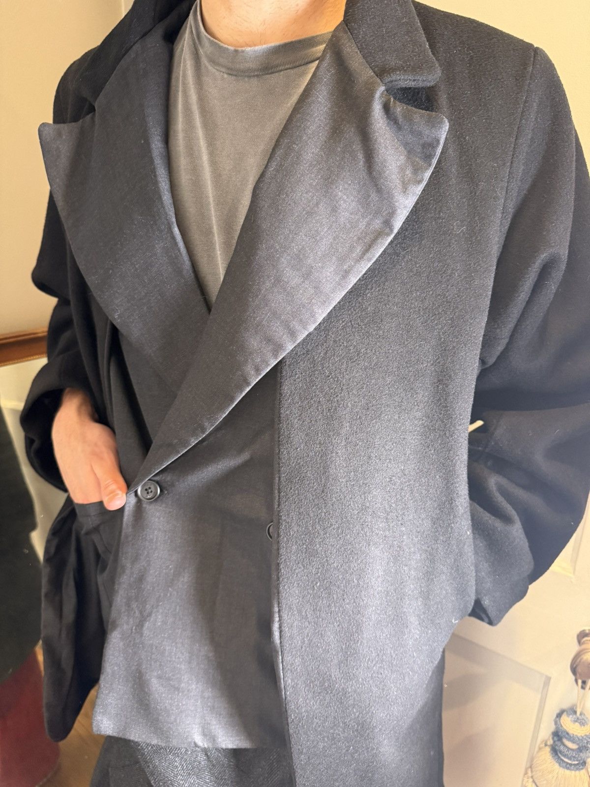 Other Myus Studio FW24 "Death of Salesman" Layered Trenchcoat Size L / US 10 / IT 46 - 19 Thumbnail
