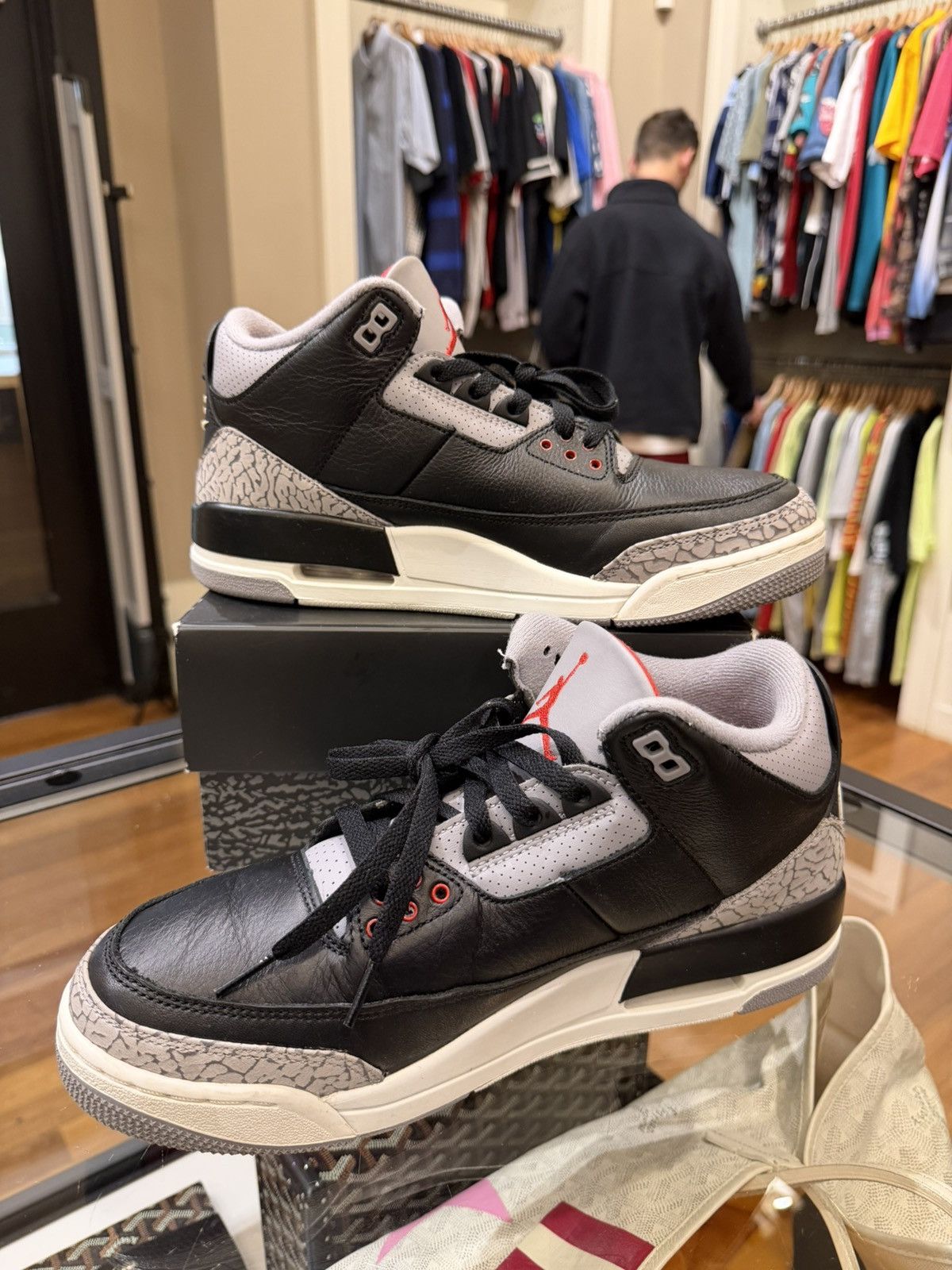 Jordan Brand Jordan 3 Retro OG ‘Black Cement’ (2024) Size US 10 / EU 43 - 2 Thumbnail