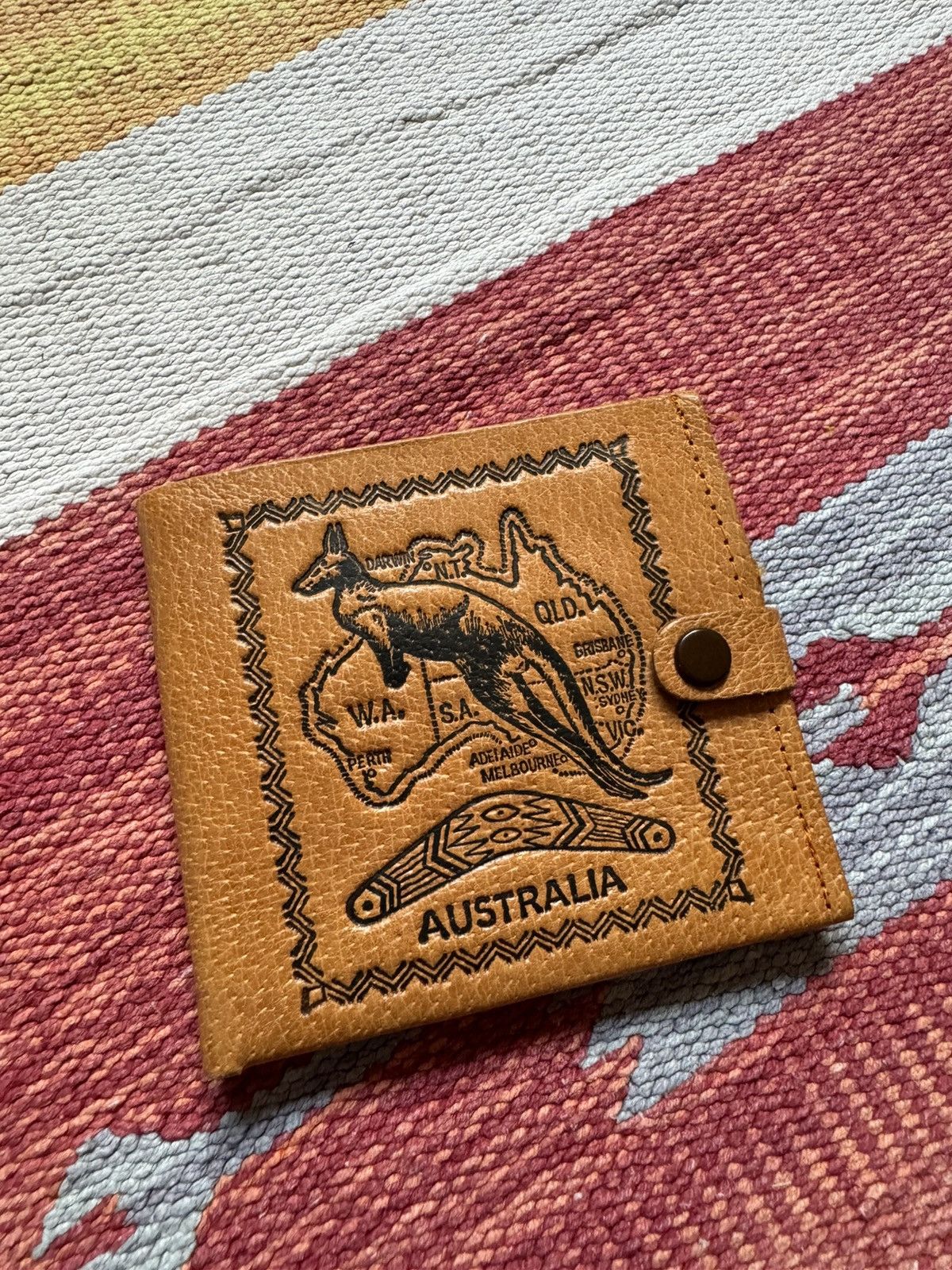 Genuine Leather Vintage 90’s Made In Australia Genuine Leather Wallet Size ONE SIZE - 2 Thumbnail