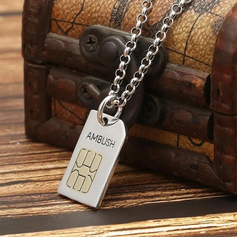 Jewelry Mobile Phone Card Sim Pendant Necklace Size ONE SIZE - 1 Thumbnail