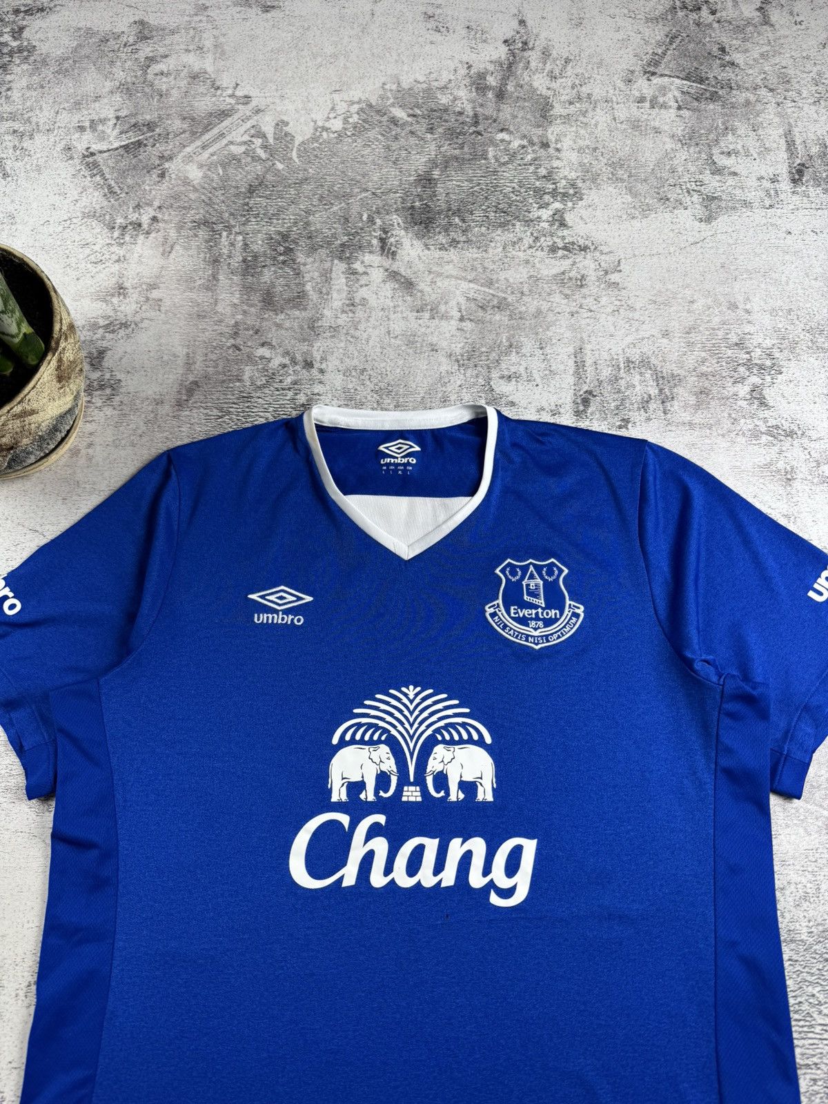 Umbro Everton 2015 2016 Umbro Large Men’s Blue Soccer Football Home T Shirt Jersey Tee Size US L / EU 52-54 / 3 - 6 Thumbnail