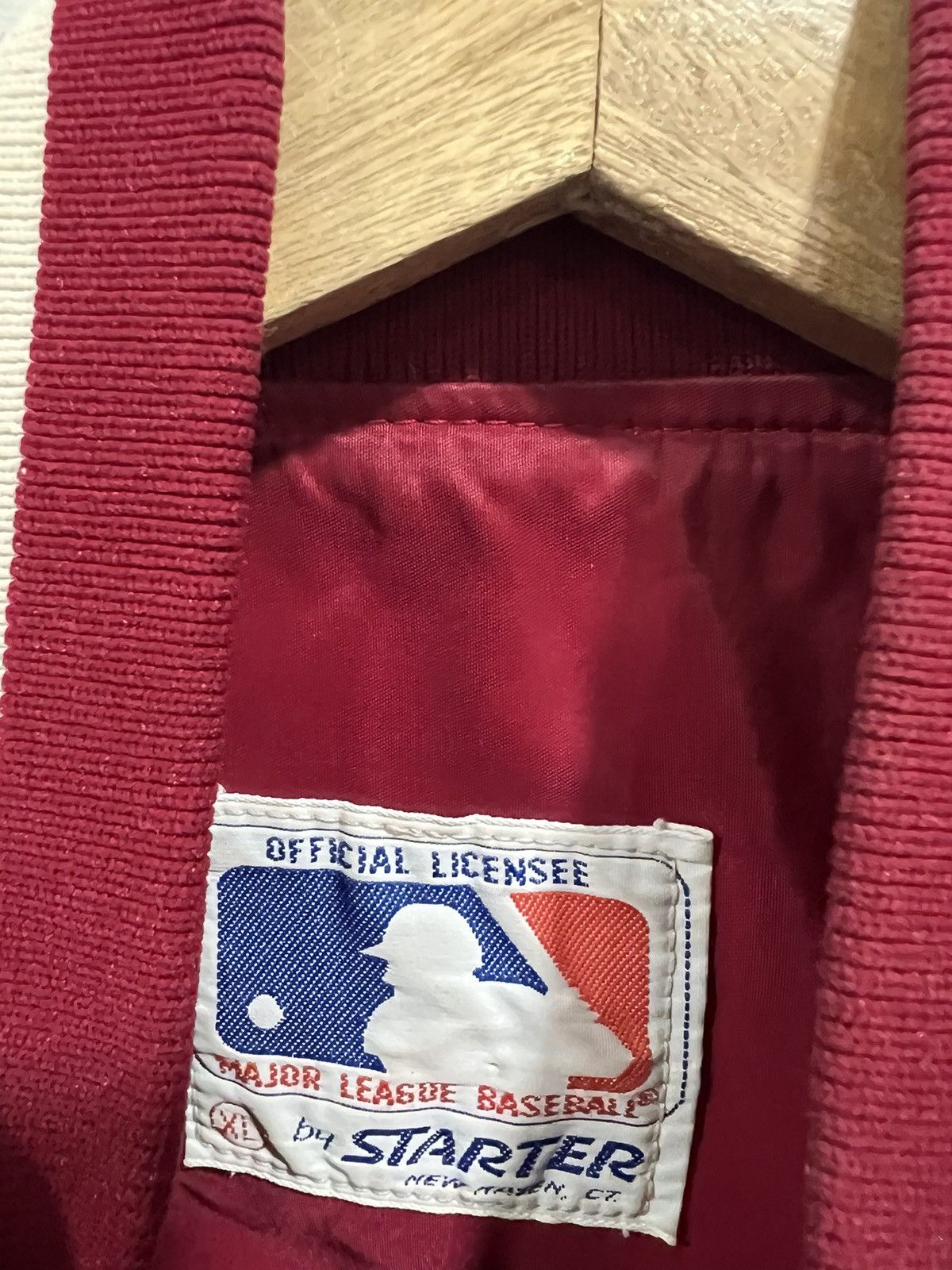 Starter Vintage Starter Phillies Philadelphia Starter Satin Jacket Size US XL / EU 56 / 4 - 6 Thumbnail
